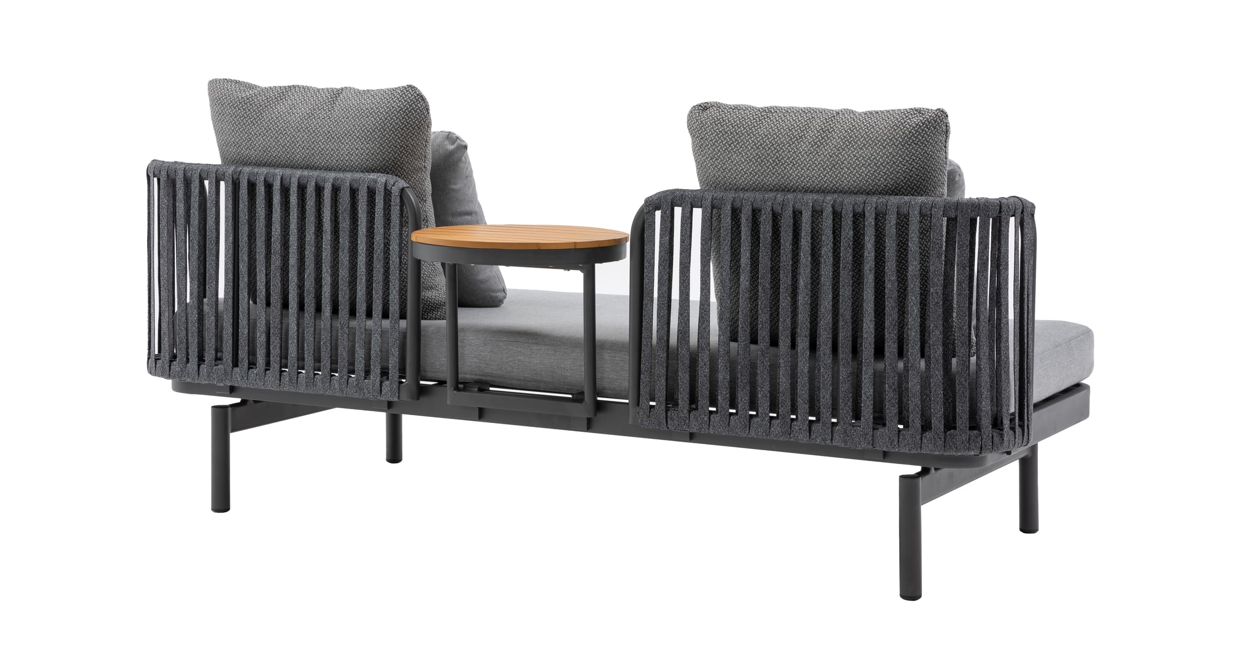 Lounge Sofa Milano Multifunktionssofa inkl. Tisch Rope Loungemöbel Gartenlounge