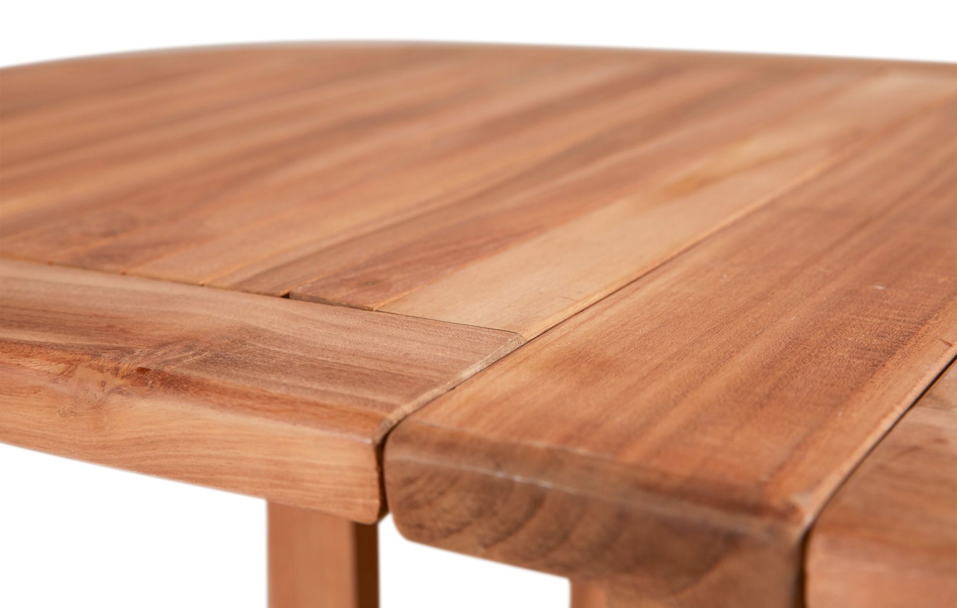 Klapptisch Ela Teak Beistelltisch Balkontisch oval Gartenmöbel 60/120x60x75cm