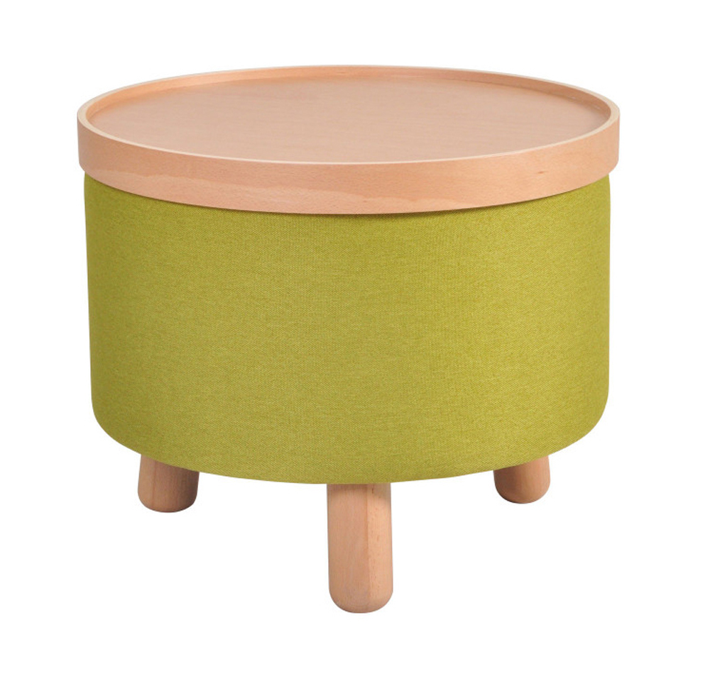 Molde Hocker Beistelltisch mit Tablett Grün