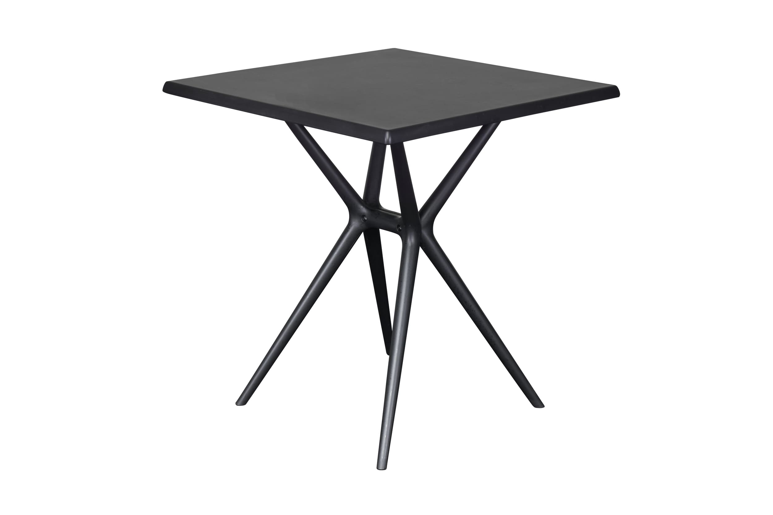 Gartentisch Moroni Balkontisch Bistrotisch 70x70cm Kunststoff anthrazit