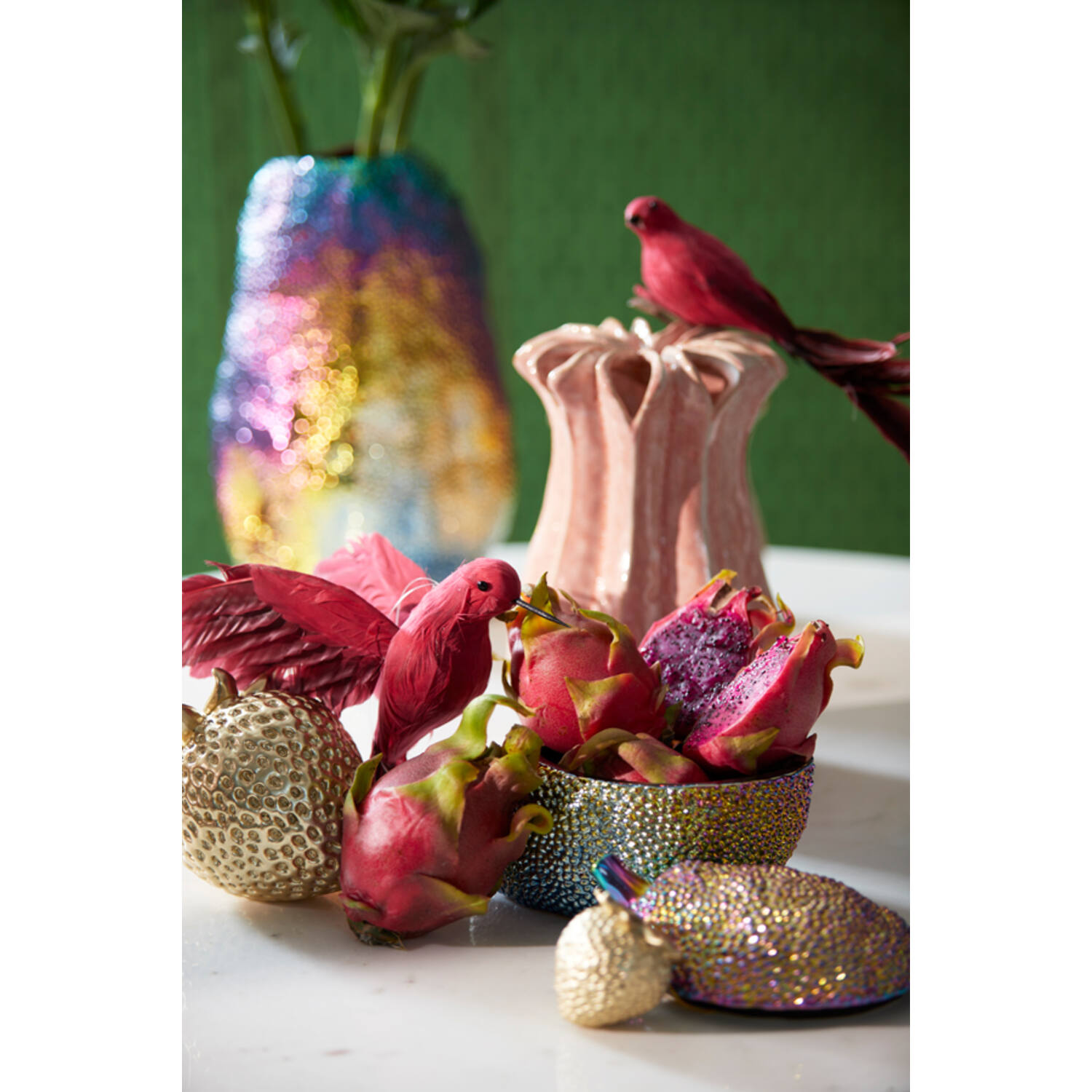 Dekorative Box DURIO von Light & Living Aufbewahrung 20x14,5x13 cm Keramik Mehrfarbig