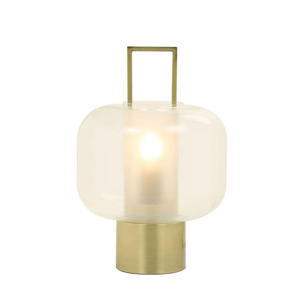 Tischleuchte von Light & Living ARTUROS Ø29,5 x 46 cm Lampe Glas Bronze