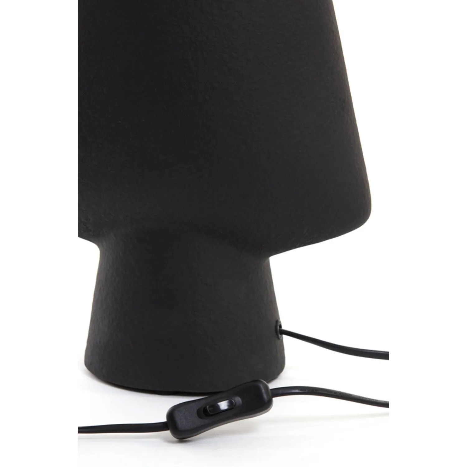 Tischlampe von Light & Living MELLAN Ø30x45cm, Tischleuchte, schwarz-braun, Glas-Metall