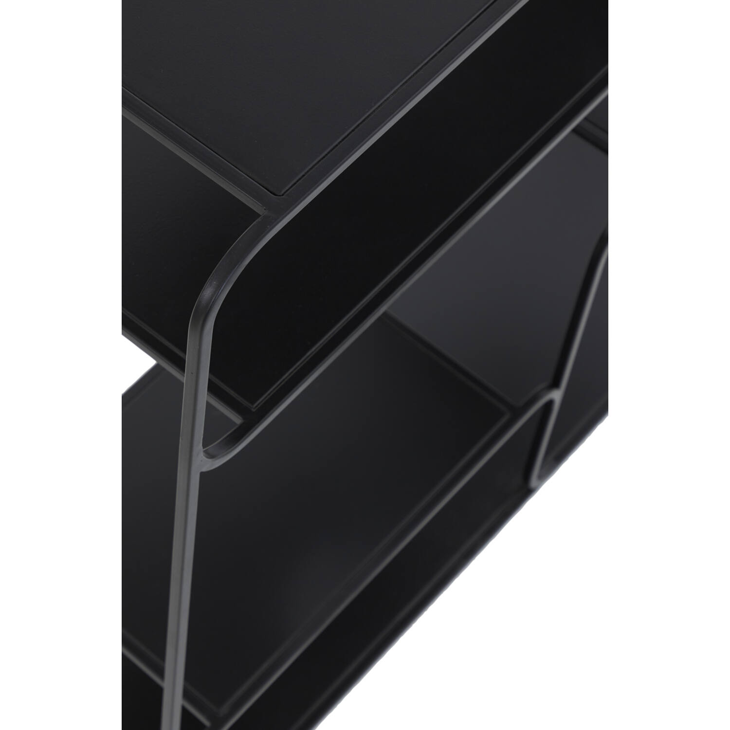 Wandschrank Regal offen WINSTON von Light & Living 100x26,5x90,5 cm Schwarz