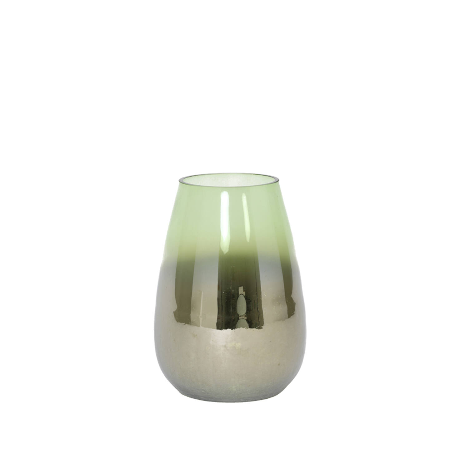 Dekovase Vase IZEDA von Light & Living Blumenvase Tischvase Ø19x26 cm Metallic Grün