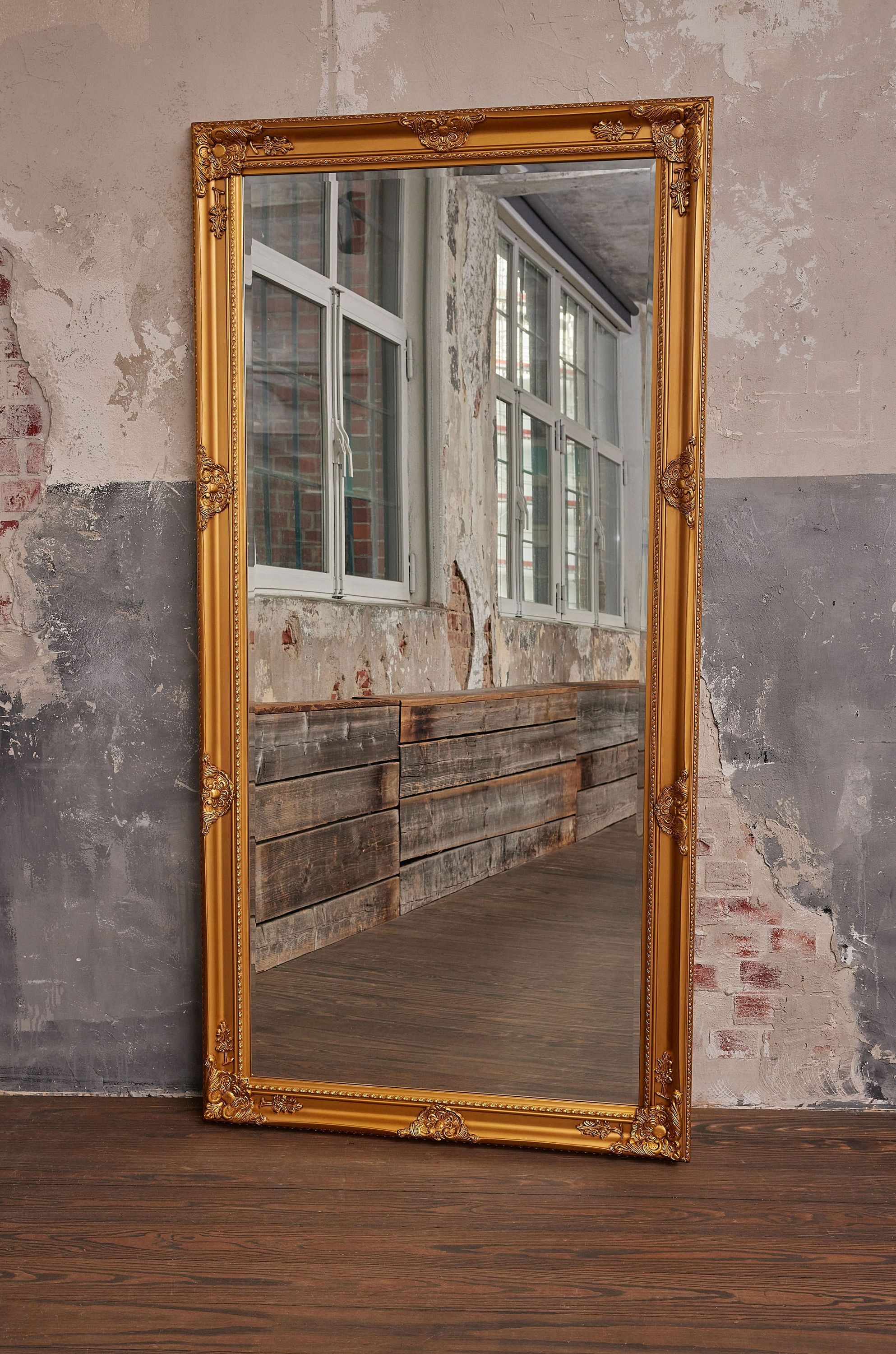 Wandspiegel Barock XXL Spiegel Gold 200 x 100 cm Antik-Stil Ganzkörperspiegel
