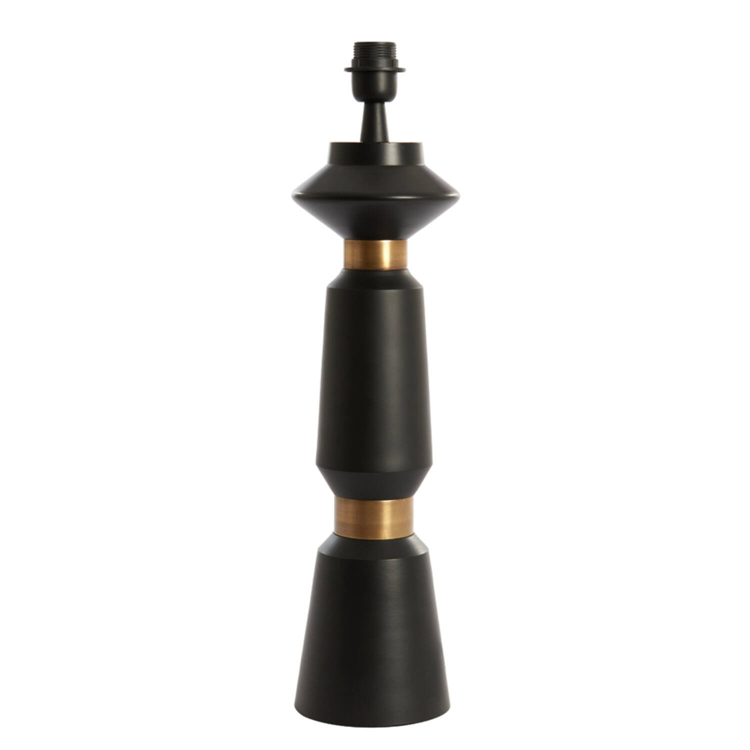 Tischleuchte Lampenfuß ILVAR von Light & Living Ø16x57 cm Lampe matt schwarz+antik bronze