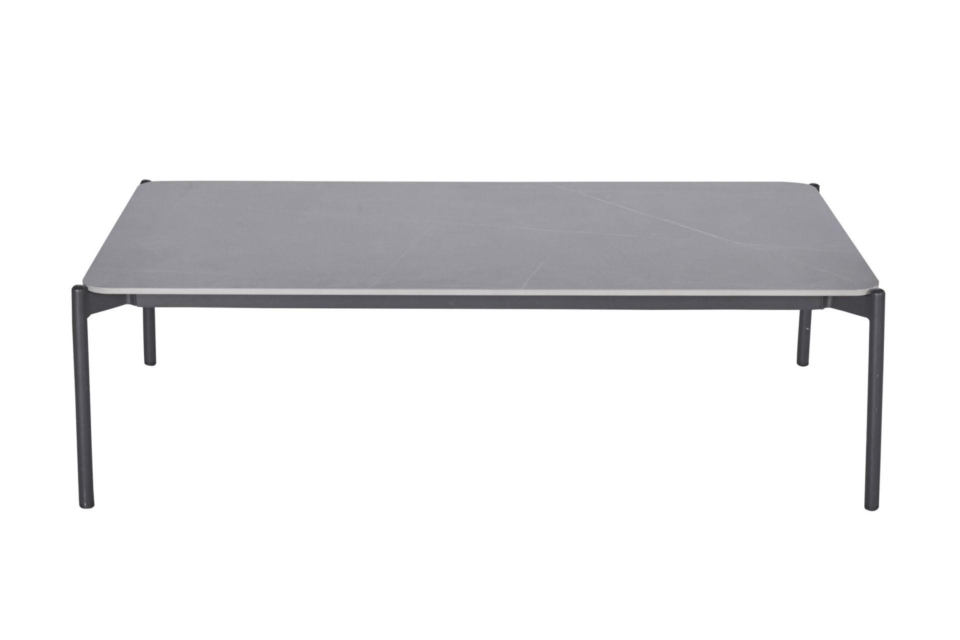 Gartentisch Balu Loungetisch 120x70 cm grau Aluminium/sintered stone