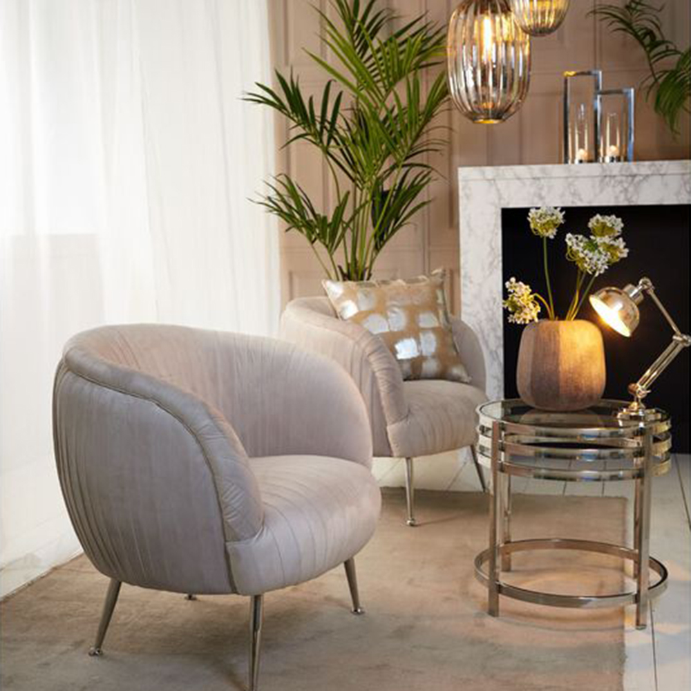 Laterne Windlicht mit Henkel JELCO von Light & Living Kerzenhalter 15x30 cm Nickel/Glas