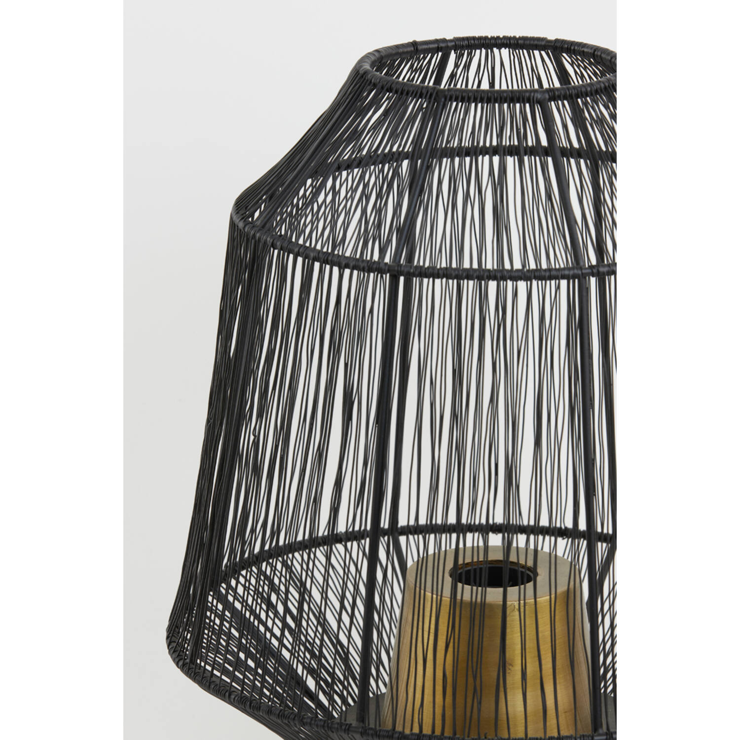 Tischleuchte Lampe VITORA von Light & Living Ø30x38 cm Matt Schwarz