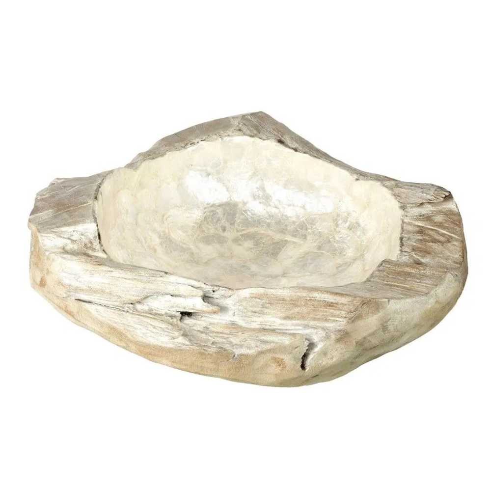 Dekoschale Schale CAPIZ von Light & Living Organic Ornament Ø50x20 cm
