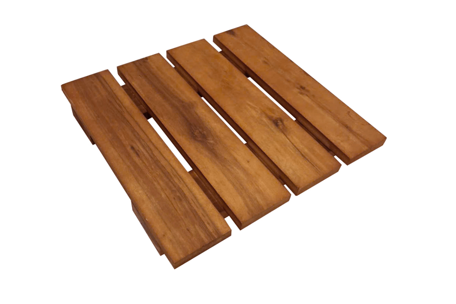Pflanzenroller Blumenroller mit versteckten Rollen Akazienholz 40x40 cm