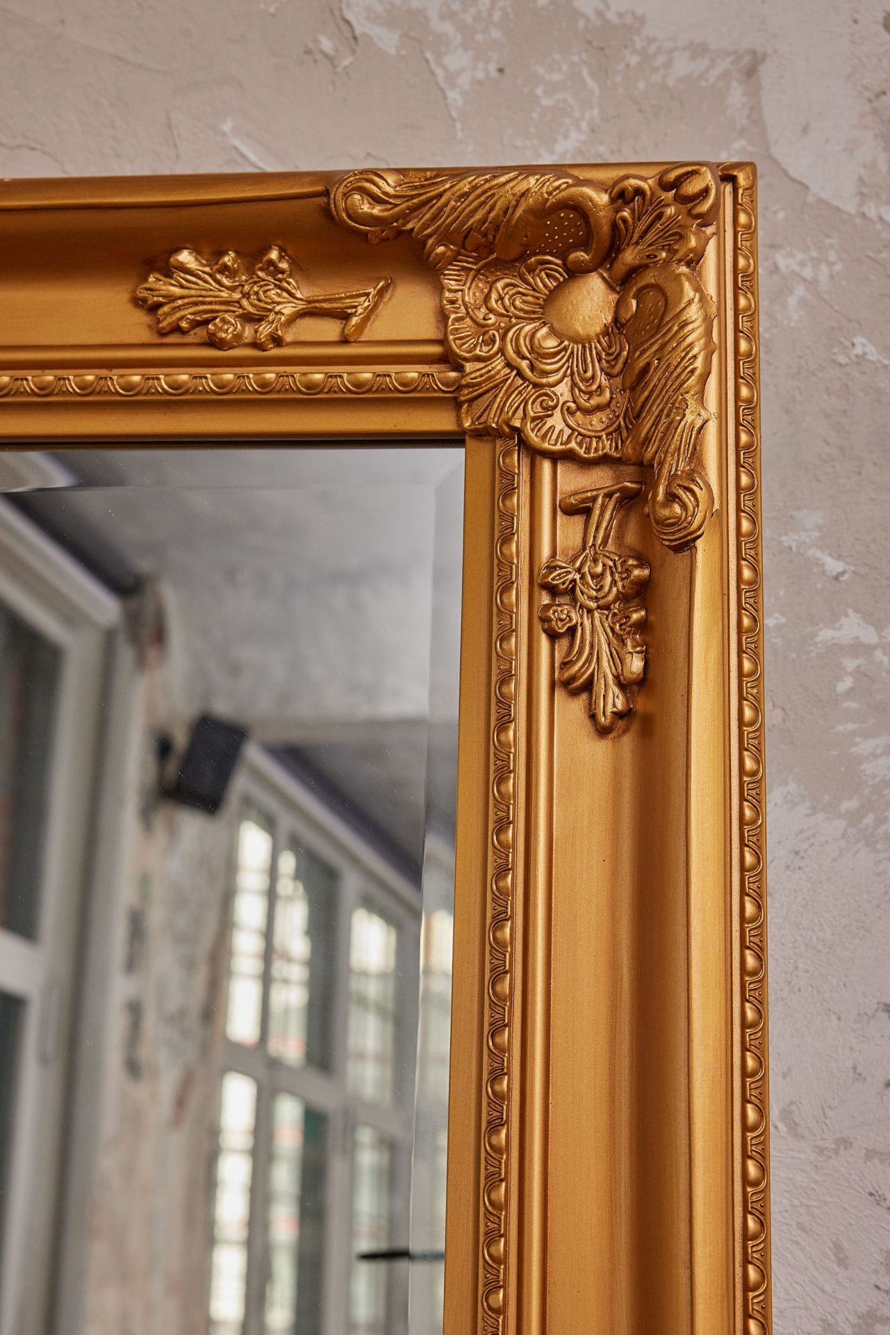 Wandspiegel Barock XXL Spiegel Gold 200 x 100 cm Antik-Stil Ganzkörperspiegel