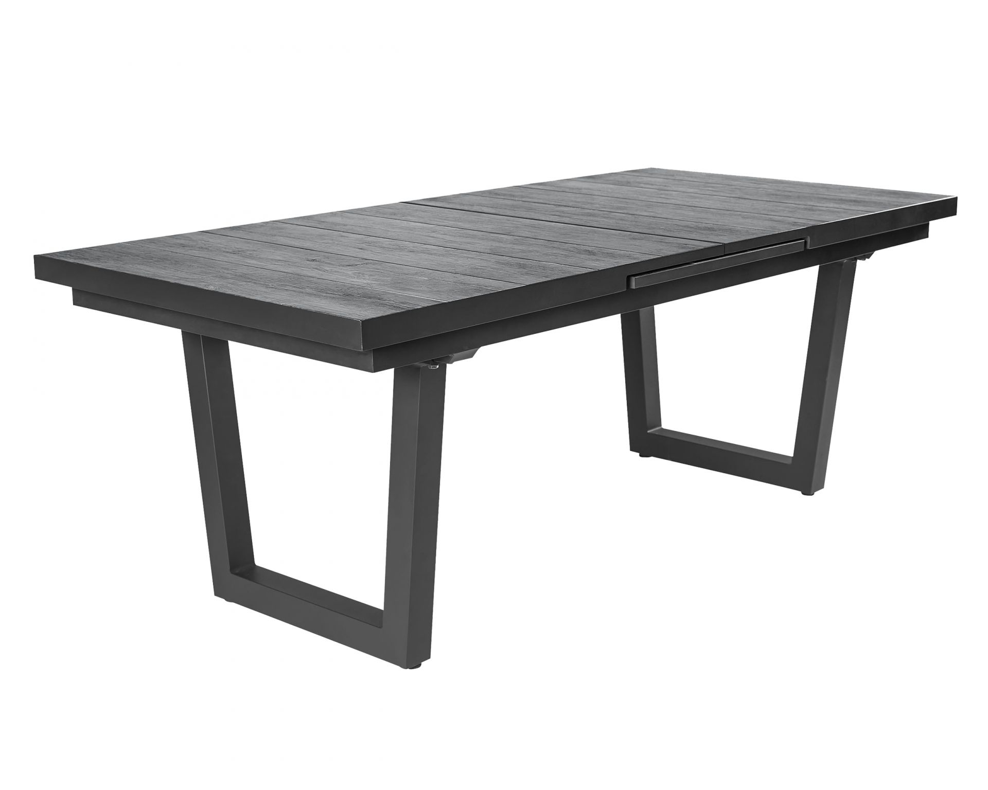 Dining Set I Sitzgruppe Gartenset Nizza Ausziehtisch + 8 Positionsstühle grau