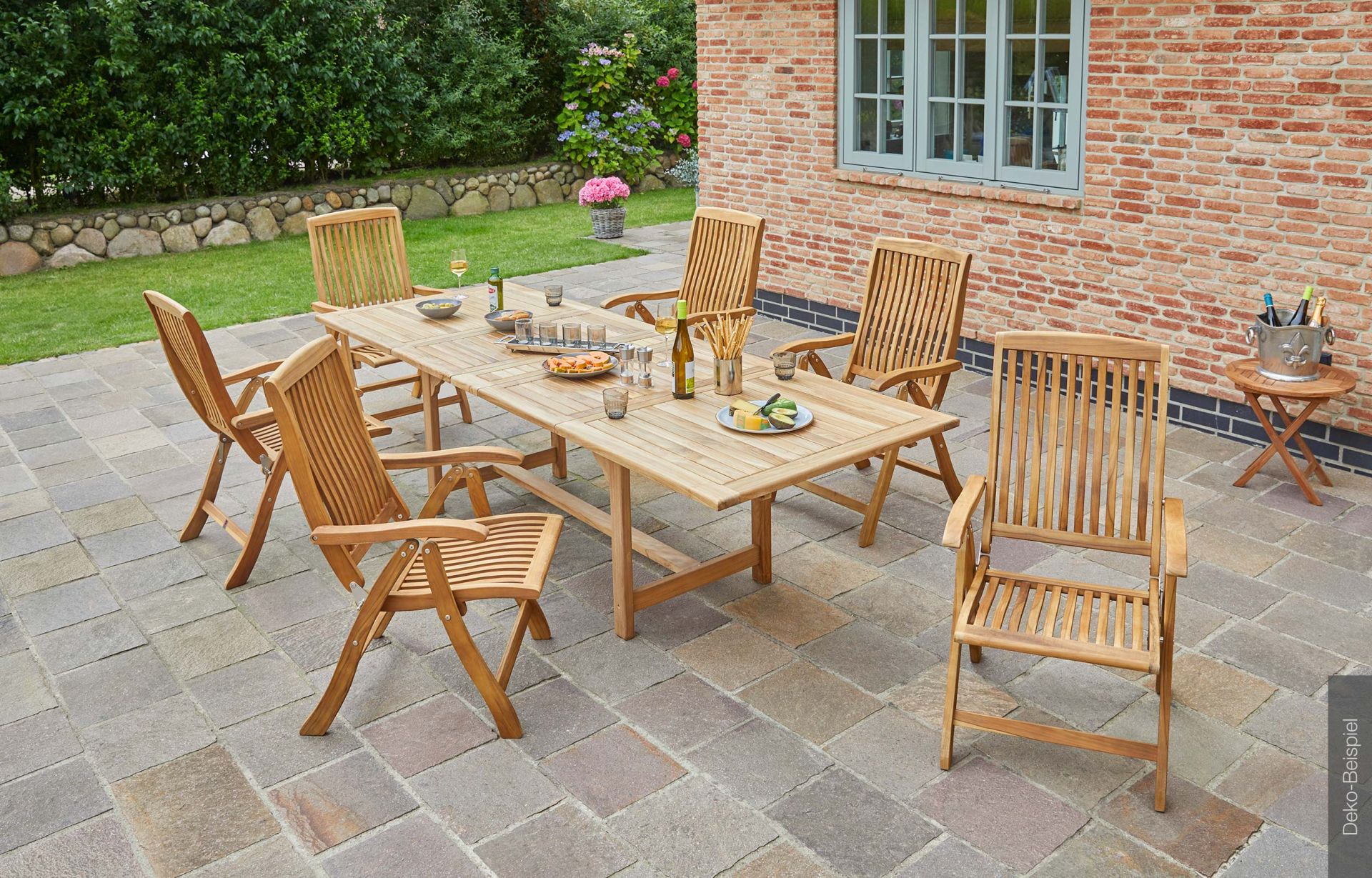 Hochlehner Klappsessel Washington Teakholz Gartenstuhl Sessel