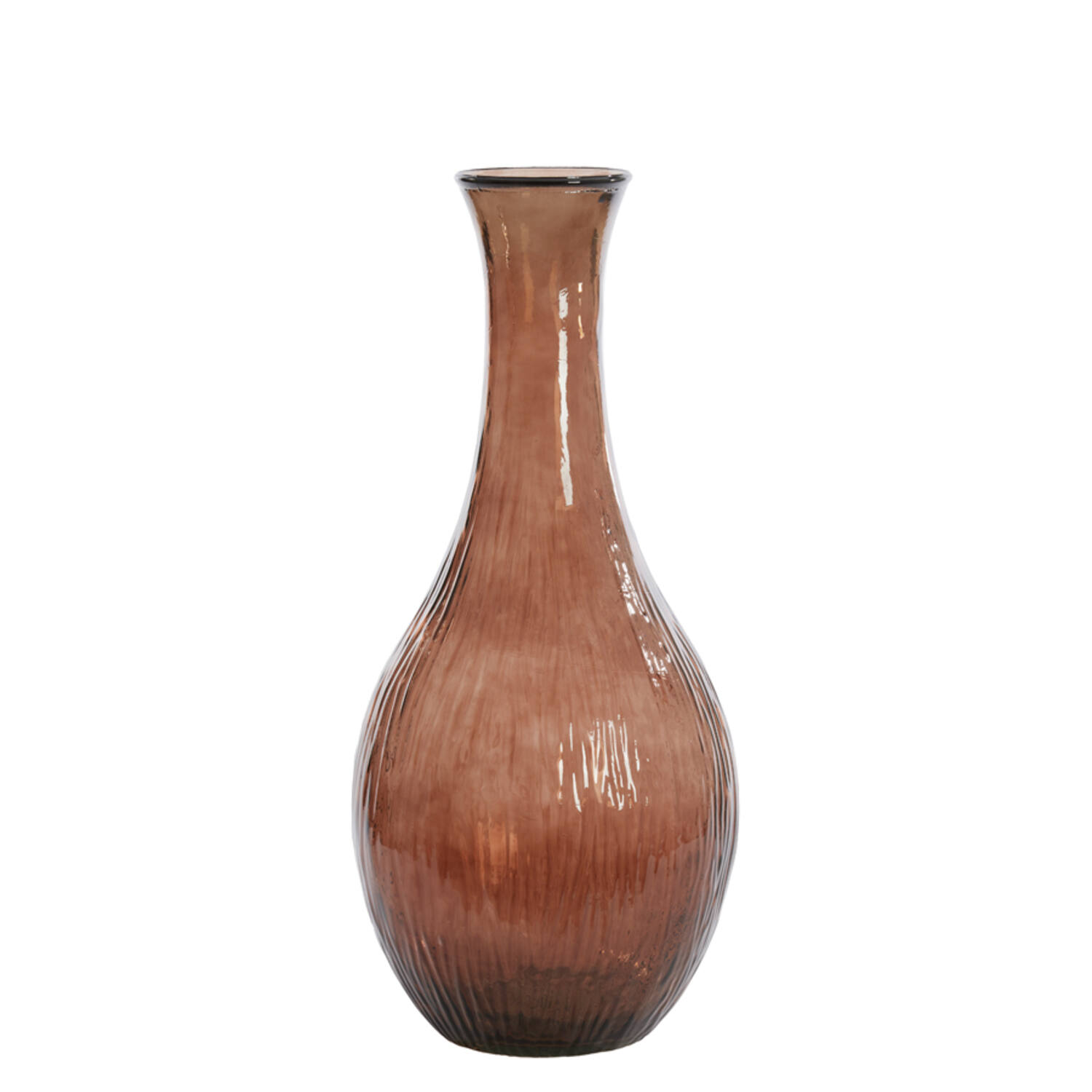 Dekovase Vase JUTHA von Light & Living Blumenvase Bodenvase Ø34x75 cm Braun