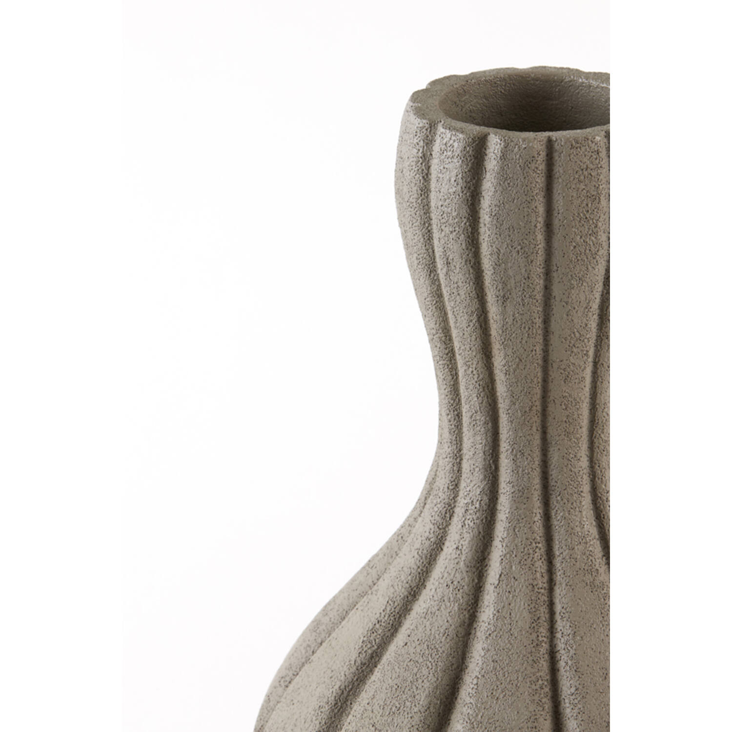 Dekovase Vase ZUCCA von Light & Living Blumenvase Tischvase grau Ø19,5x34 cm