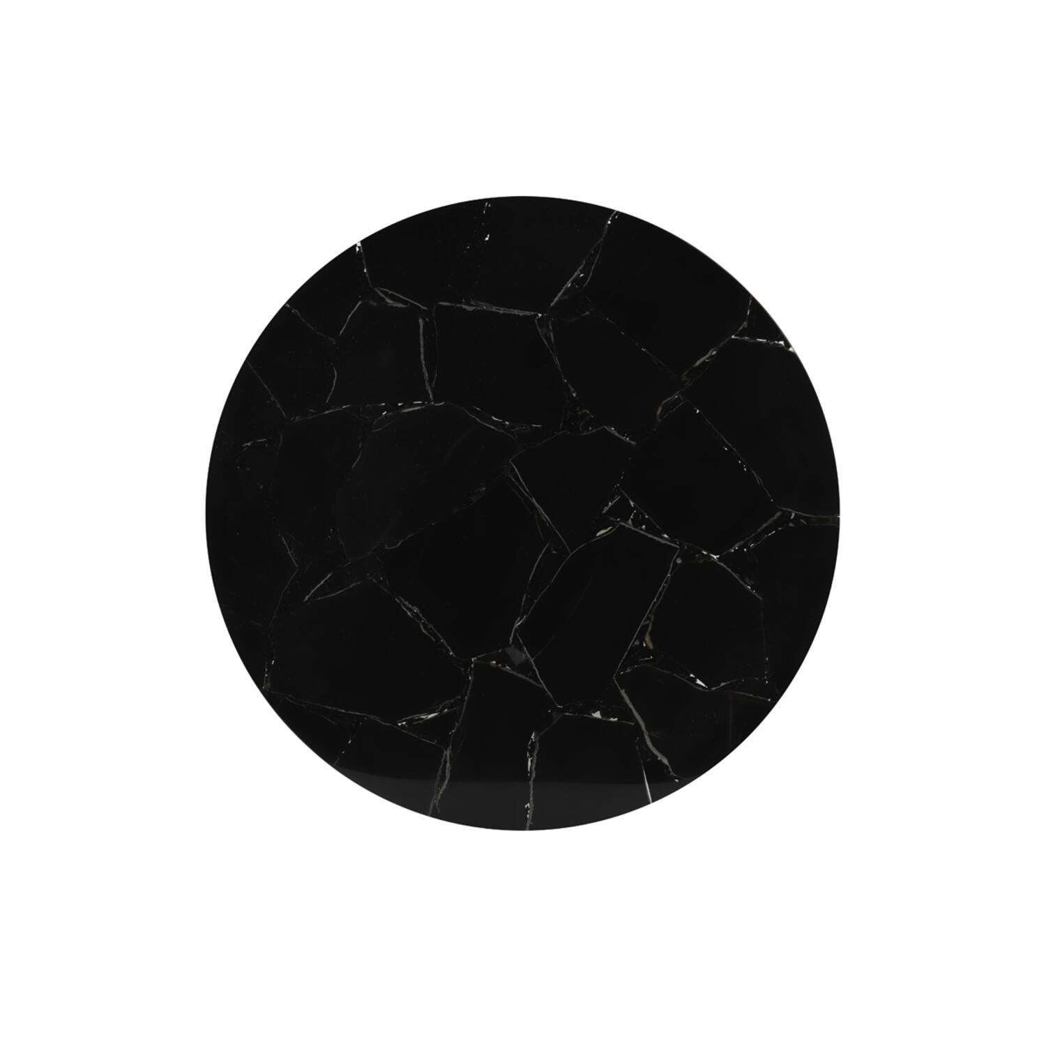 Schale auf Fuß LAYO von Light & Living Ø40x15 cm Servierplatte Schwarz+Antik Bronze
