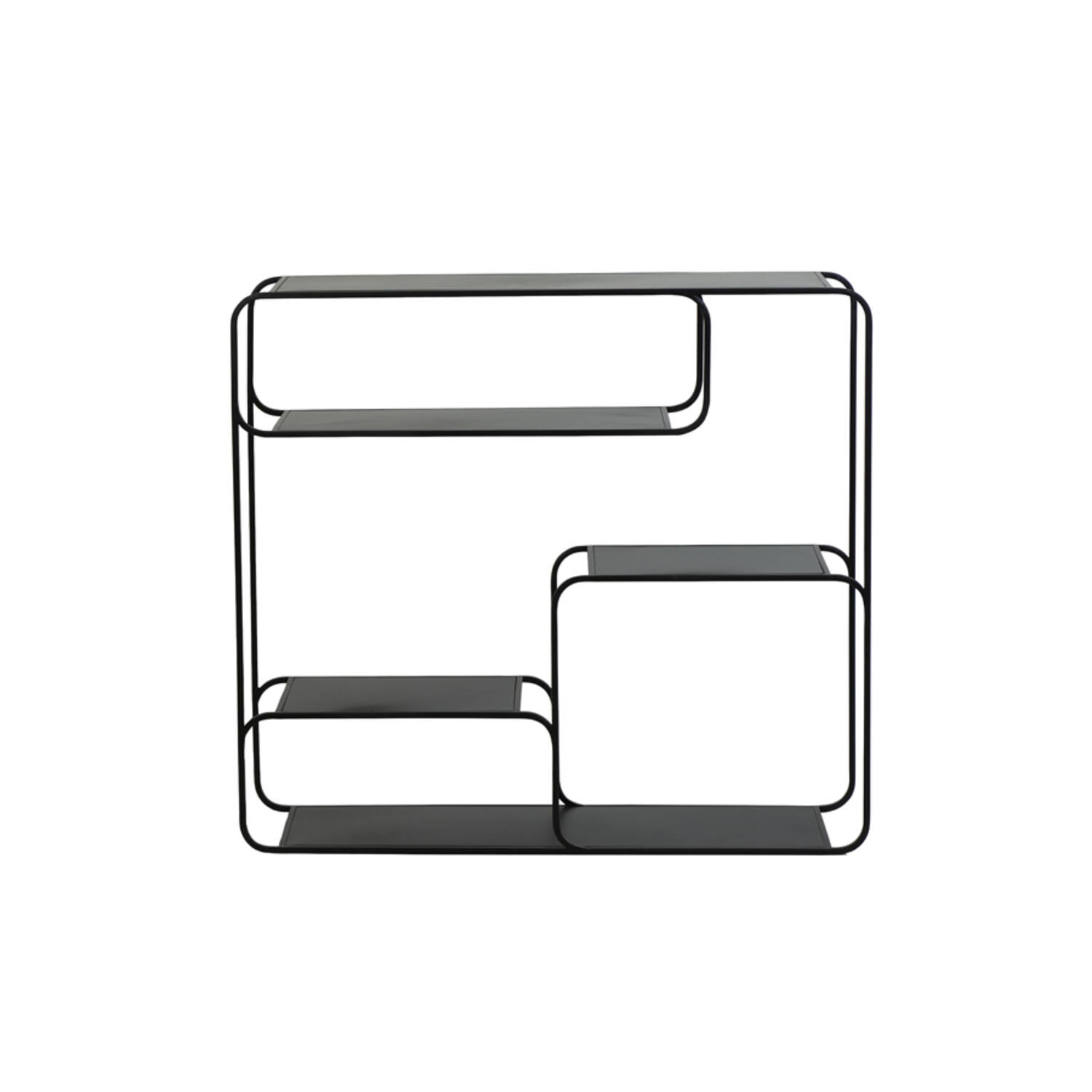 Wandschrank Regal offen WINSTON von Light & Living 100x26,5x90,5 cm Schwarz