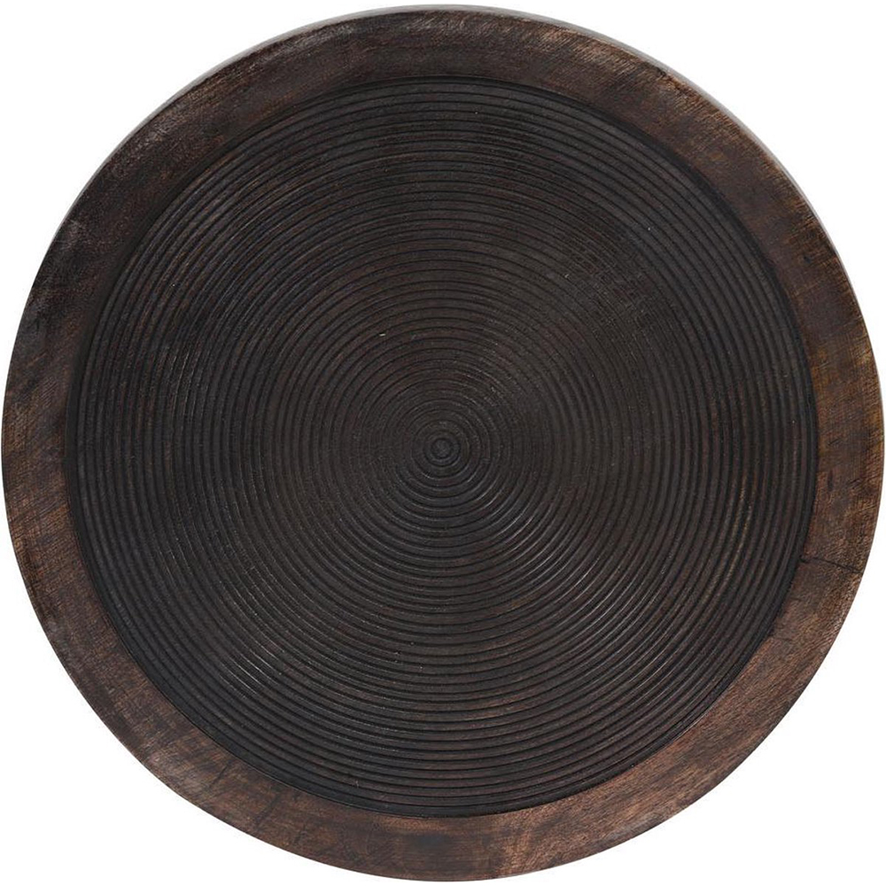 Schale auf Fuß KAMUDI Ø34x13 von Light & Living Servierplatte Holz-Bronze