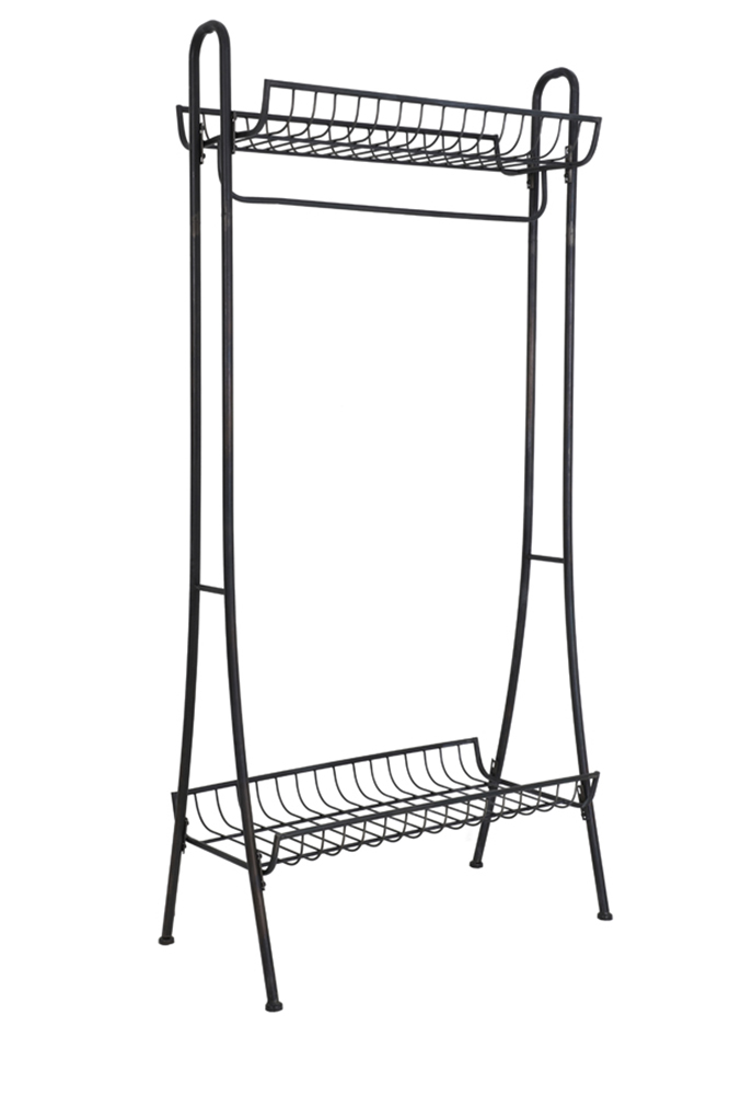Garderobe Hutständer VALASCA von Light & Living Kleiderständer Metall schwarz