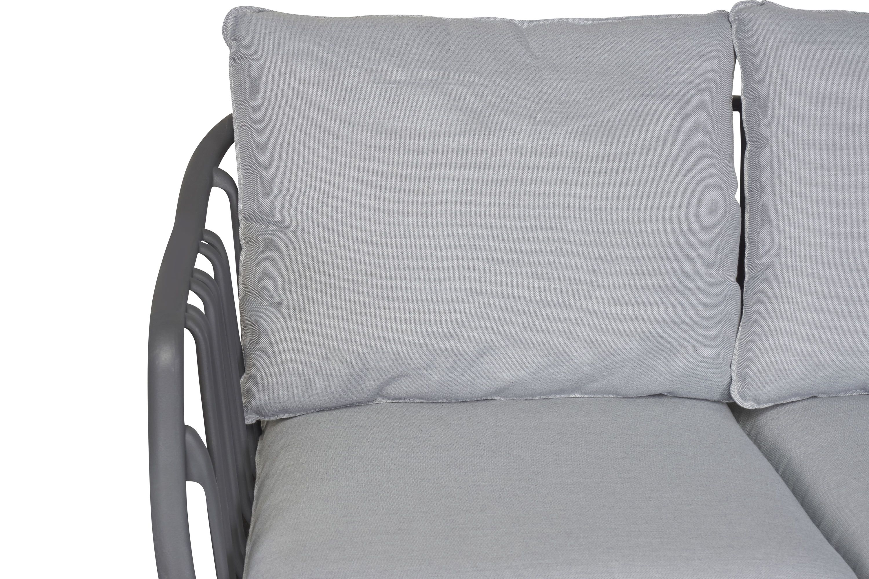 Lounge Set 4tlg. Moroni Loungemöbel Sitzgruppe Gartenlounge Loungeecke Grau