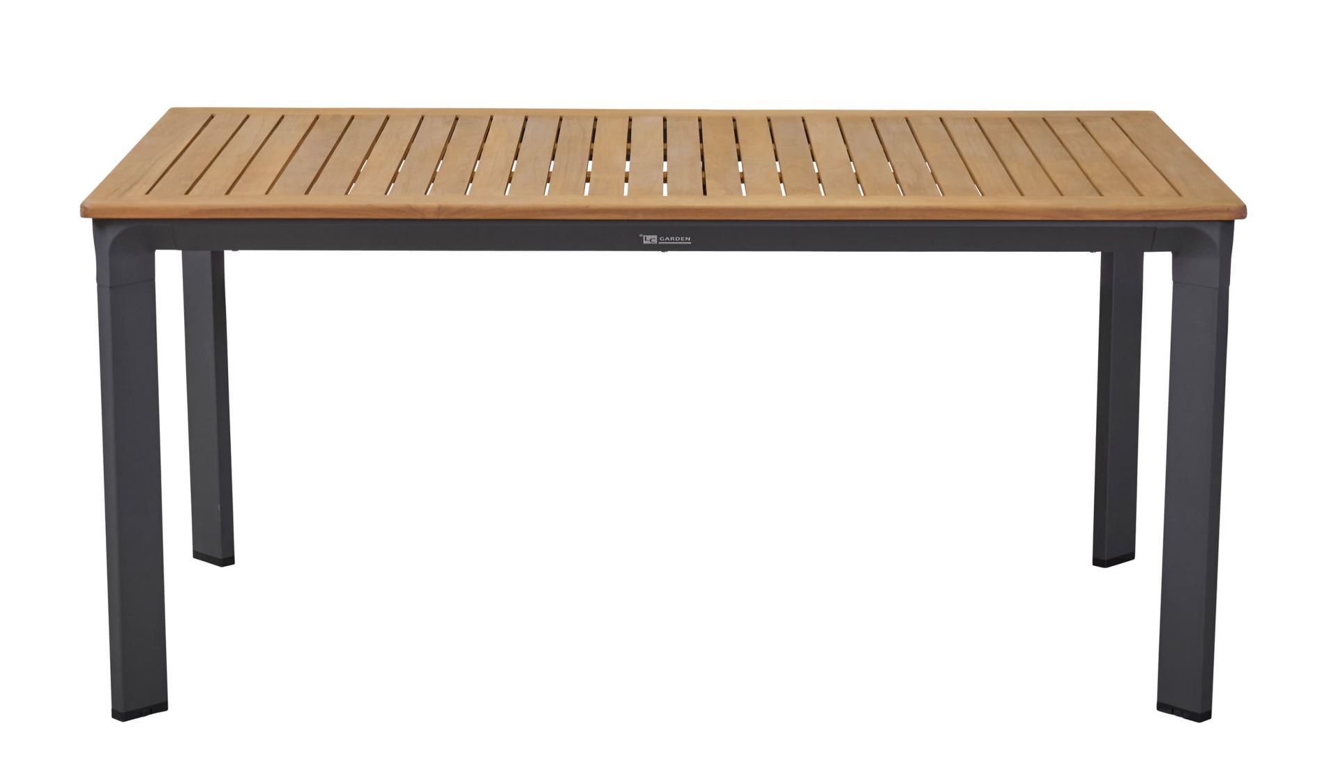 Gartentisch New Jersey Esstisch Terassentisch anthrazit/Teak 160 x 90 cm