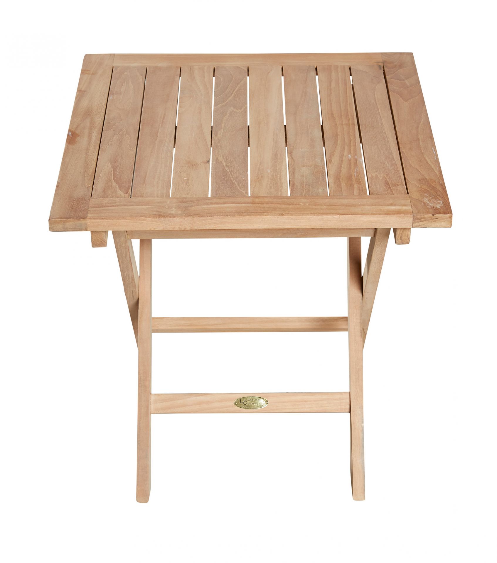 Klapptisch Ela Teak Beistelltisch quadratisch Gartenmöbel 50x50x50cm
