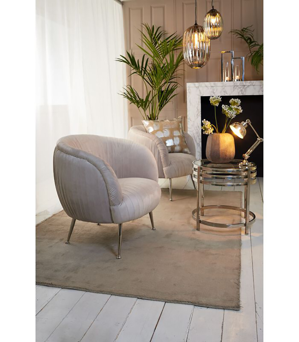 Laterne Windlicht mit Henkel JELCO von Light & Living Kerzenhalter 15x40 cm Nickel/Glas