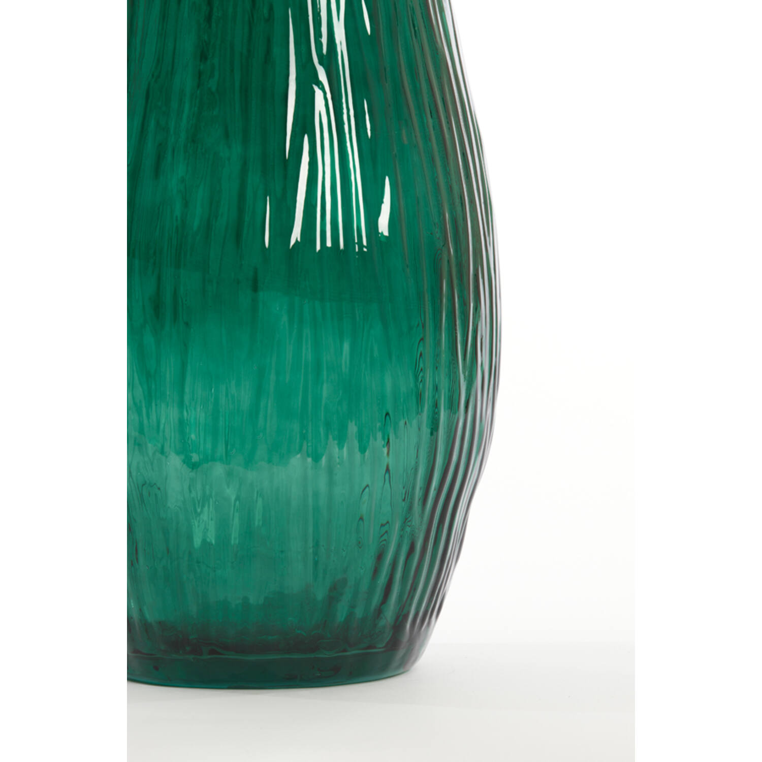 Dekovase Vase JUTHA von Light & Living Blumenvase Bodenvase Ø25x99 cm Dunkelgrün