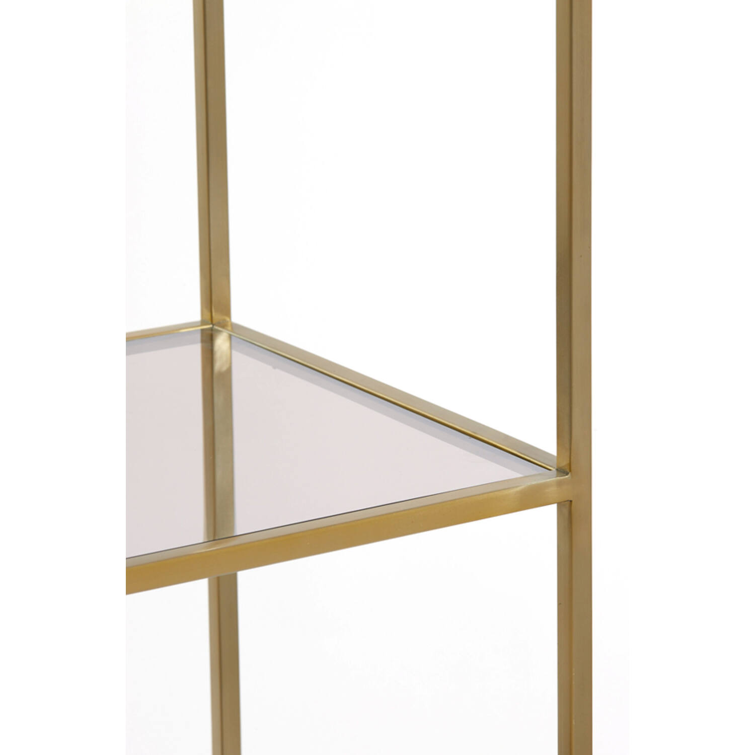Standregal MARIKI von Light & Living Schrank offen braunes Glas-Hellgold 55x40x180 cm