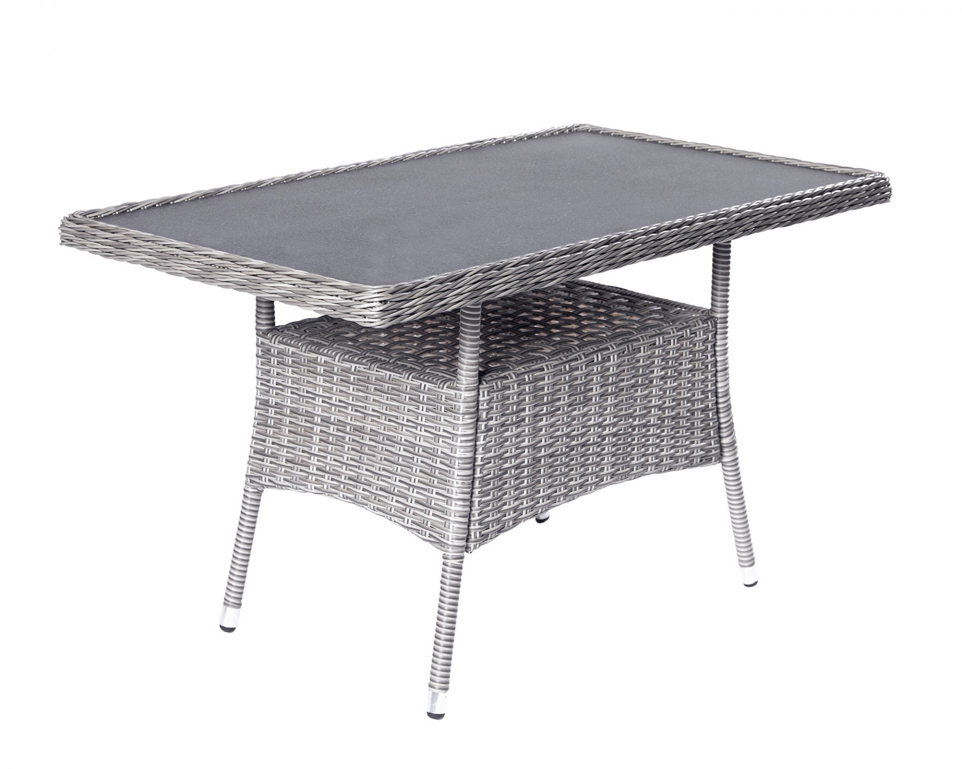 Loungeset Sitzgruppe Loungegarnitur Oklahoma 4tlg. grau-mix Garten