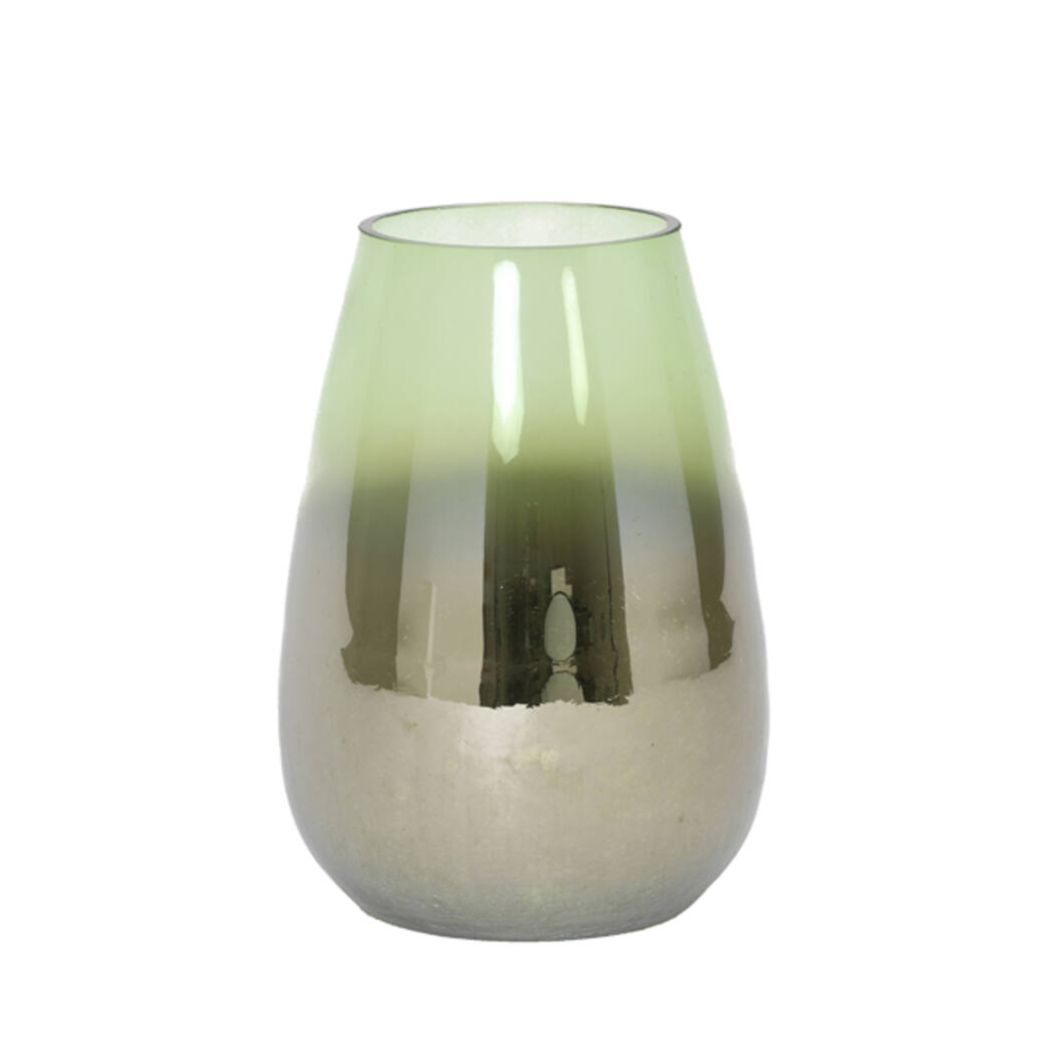 Dekovase Vase IZEDA von Light & Living Blumenvase Tischvase Ø19x26 cm Metallic Grün