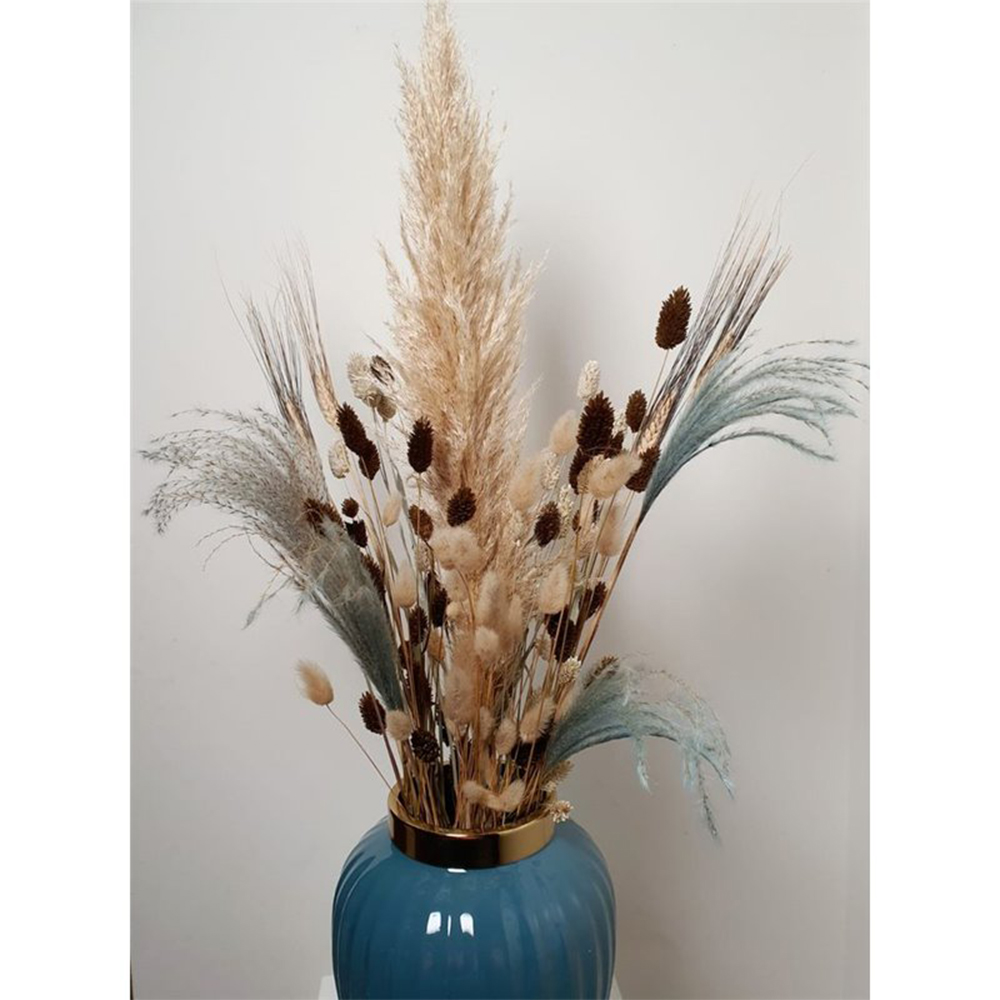 Dekovase Vase ZUNYI von Light & Living Blumenvase Tischvase Blau Ø20x30 cm
