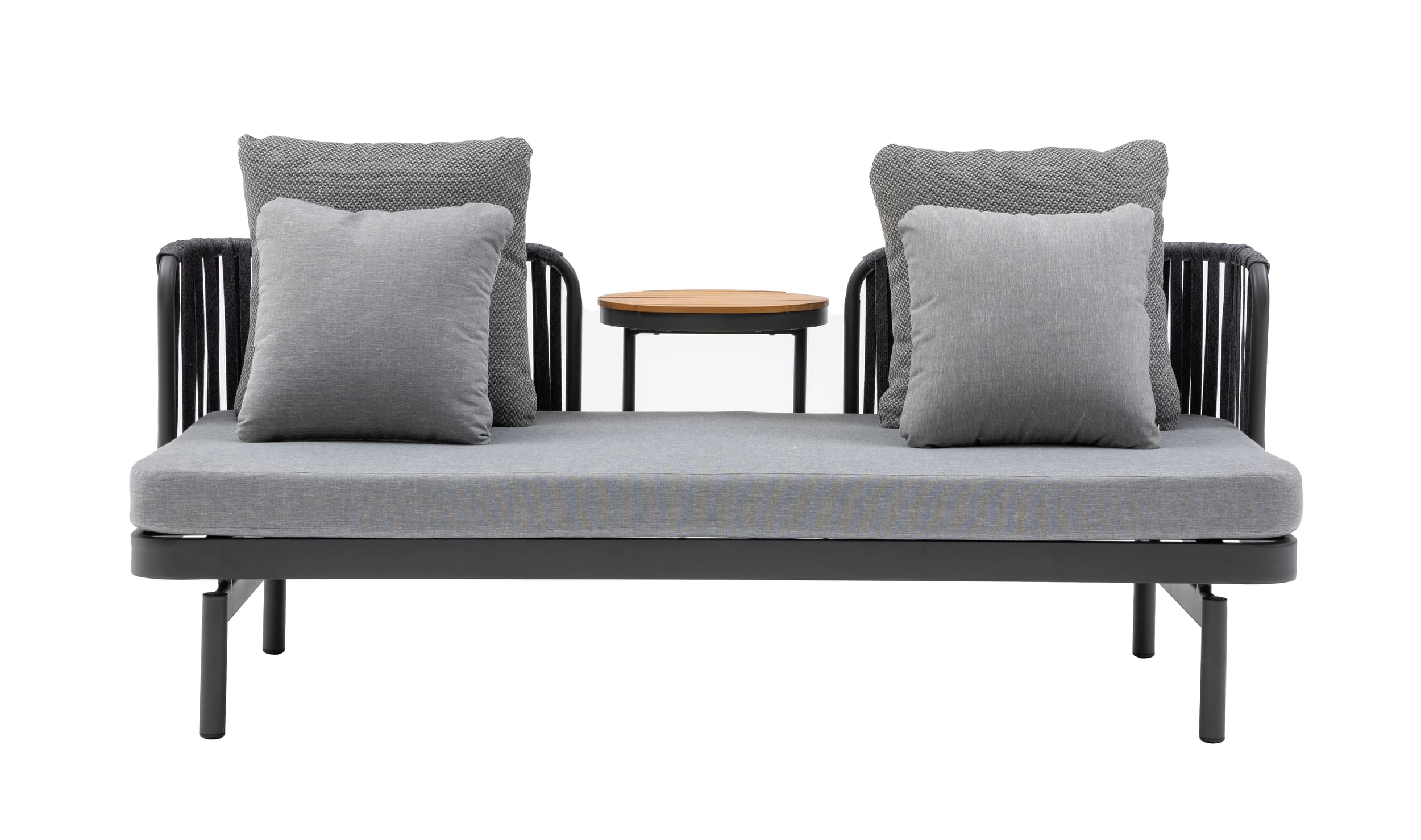 Lounge Sofa Milano Multifunktionssofa inkl. Tisch Rope Loungemöbel Gartenlounge