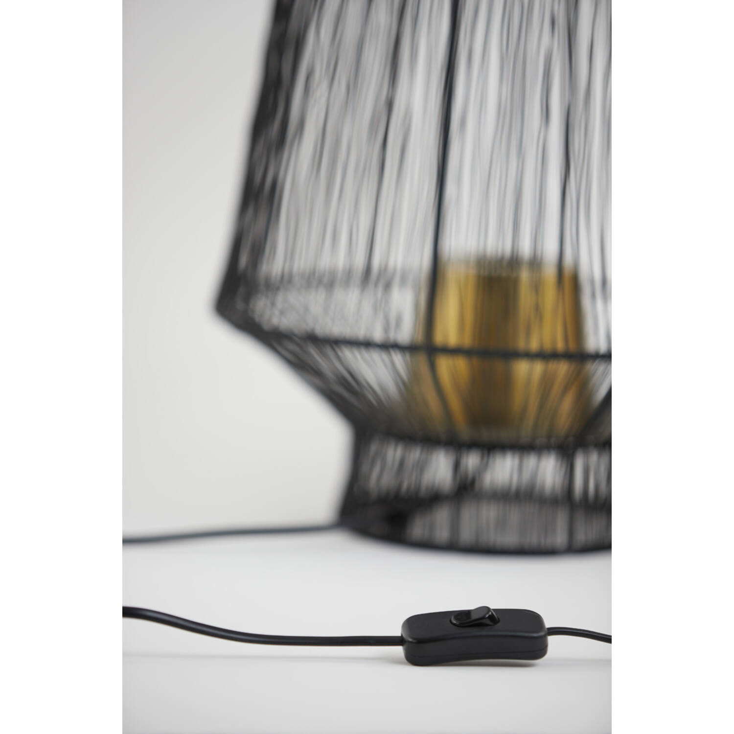 Tischleuchte Lampe VITORA von Light & Living Ø30x38 cm Matt Schwarz