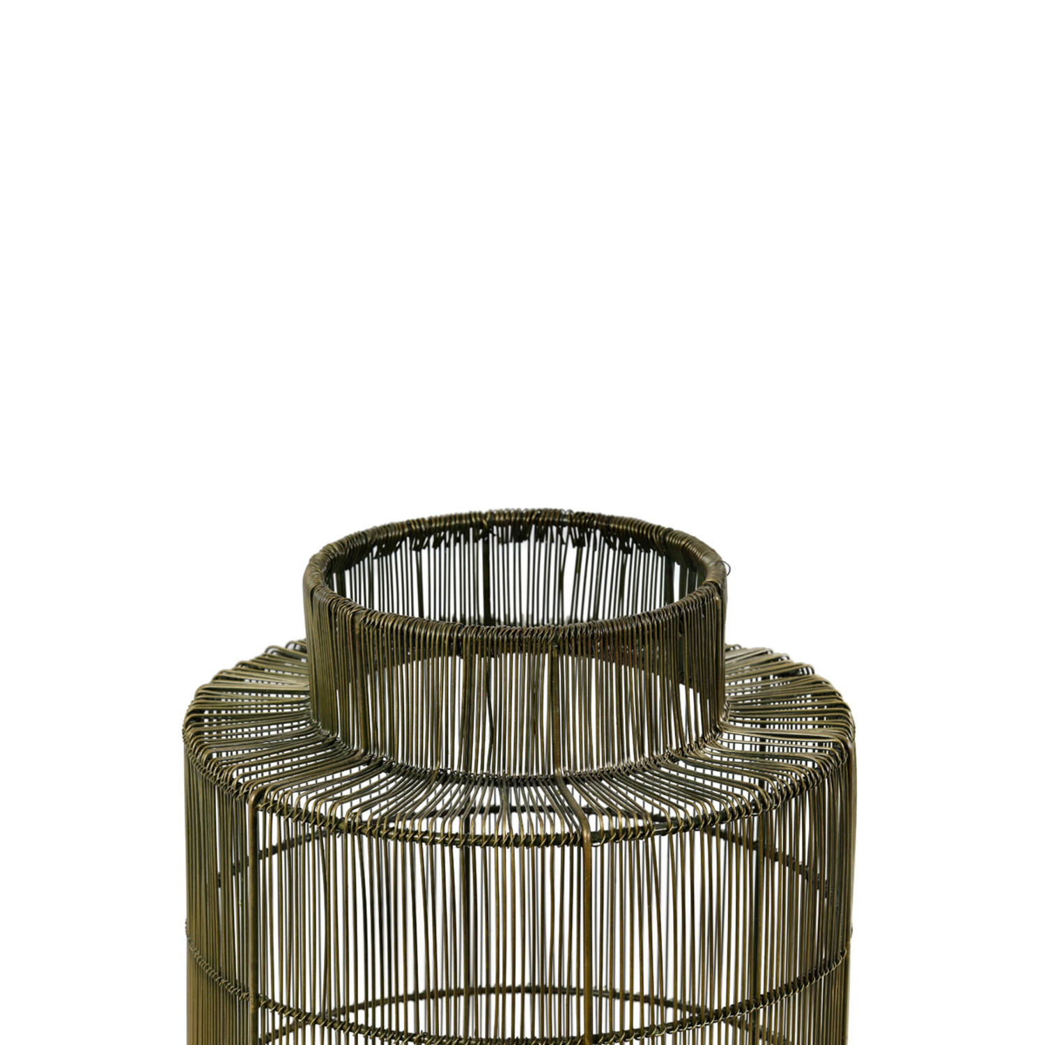 Tischleuchte Lampe Laterne GRUARO von Light & Living Ø24x52 cm Antik Bronze