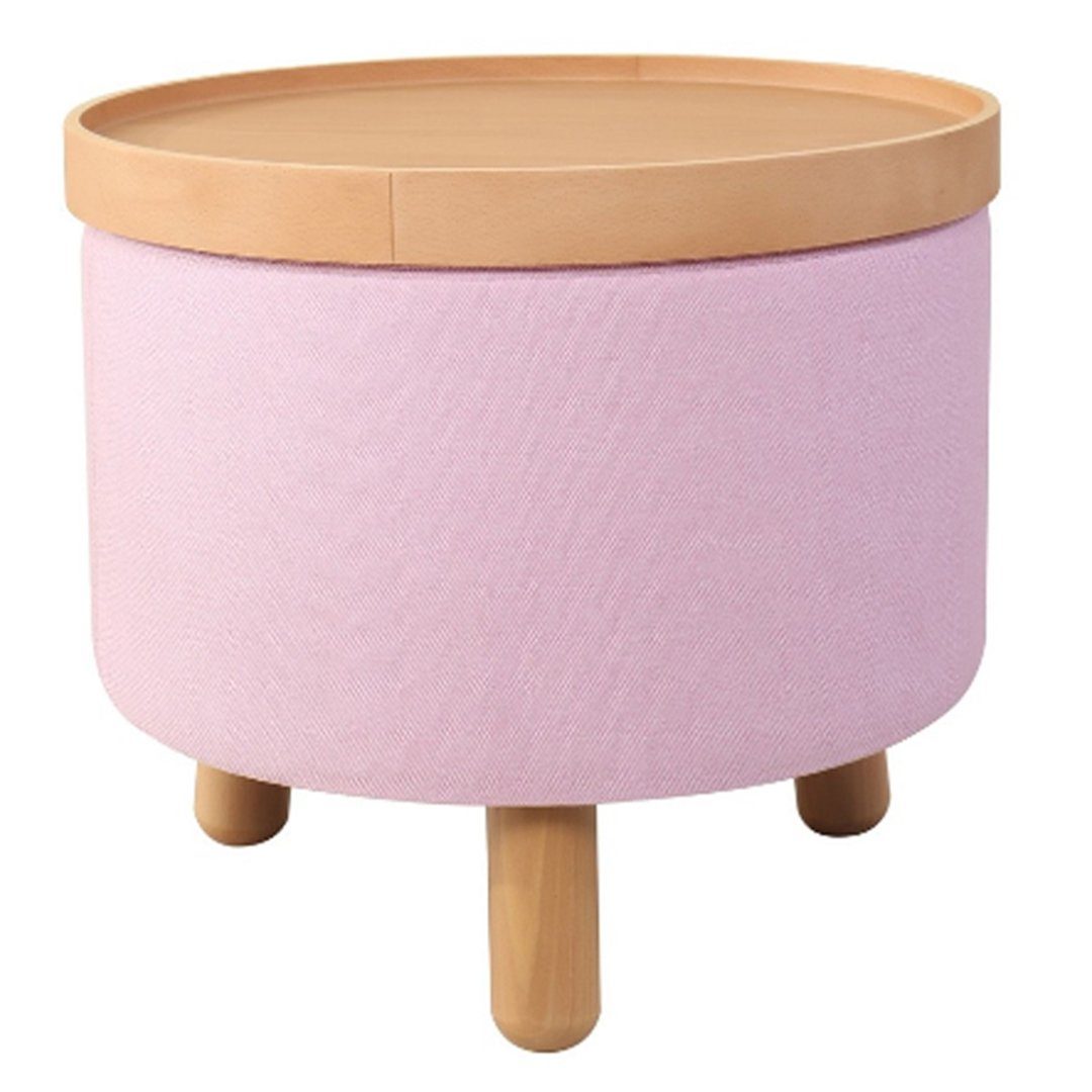 Molde Hocker Beistelltisch mit Tablett Rosa