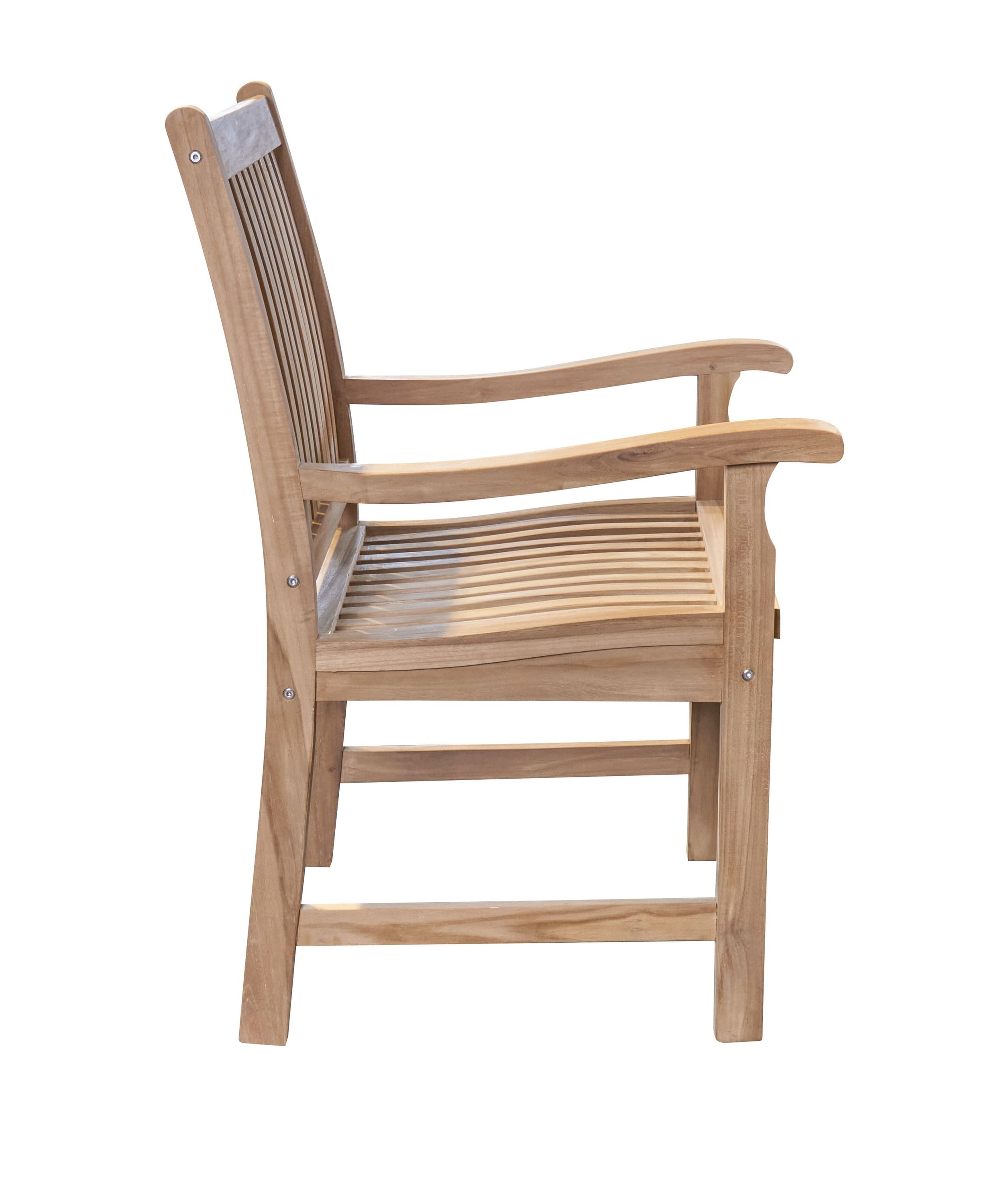 Gartenstuhl Moritz Armlehnstuhl Massivholz Teak Stuhl