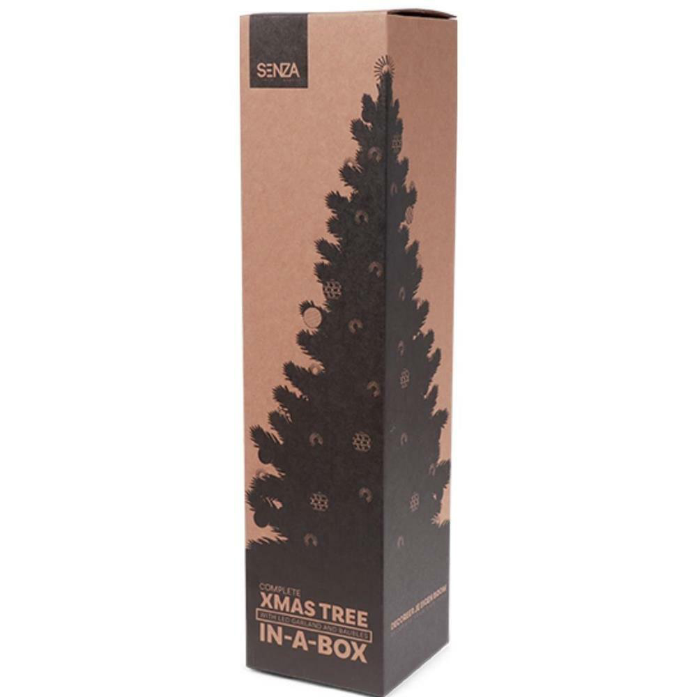 Senza Weihnachtsbaum künstlich mit Beleuchtung und Christbaumschmuck 52 cm