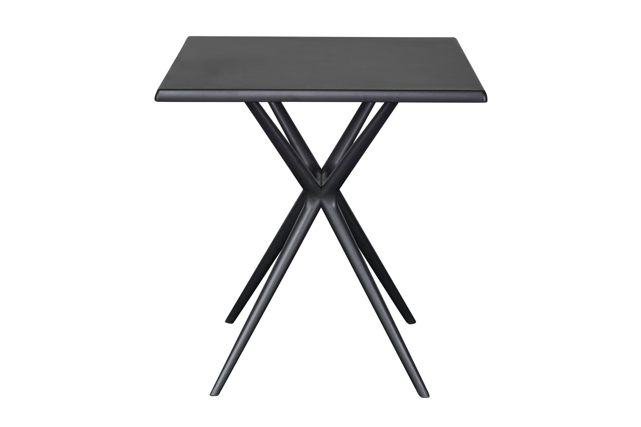 Gartentisch Moroni Balkontisch Bistrotisch 70x70cm Kunststoff anthrazit