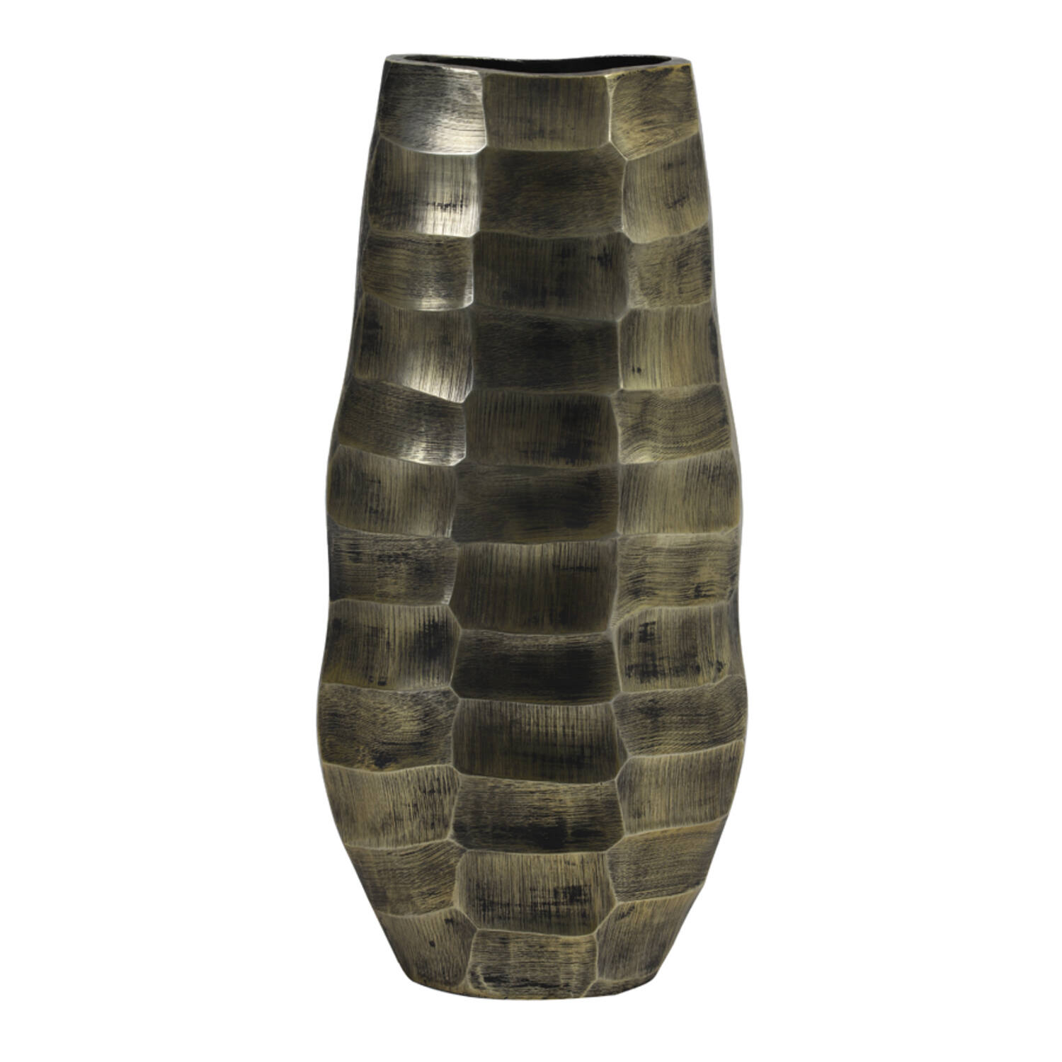 Dekovase Vase MUKA von Light & Living Blumenvase Bodenvase 20x11x42 cm Antik Bronze