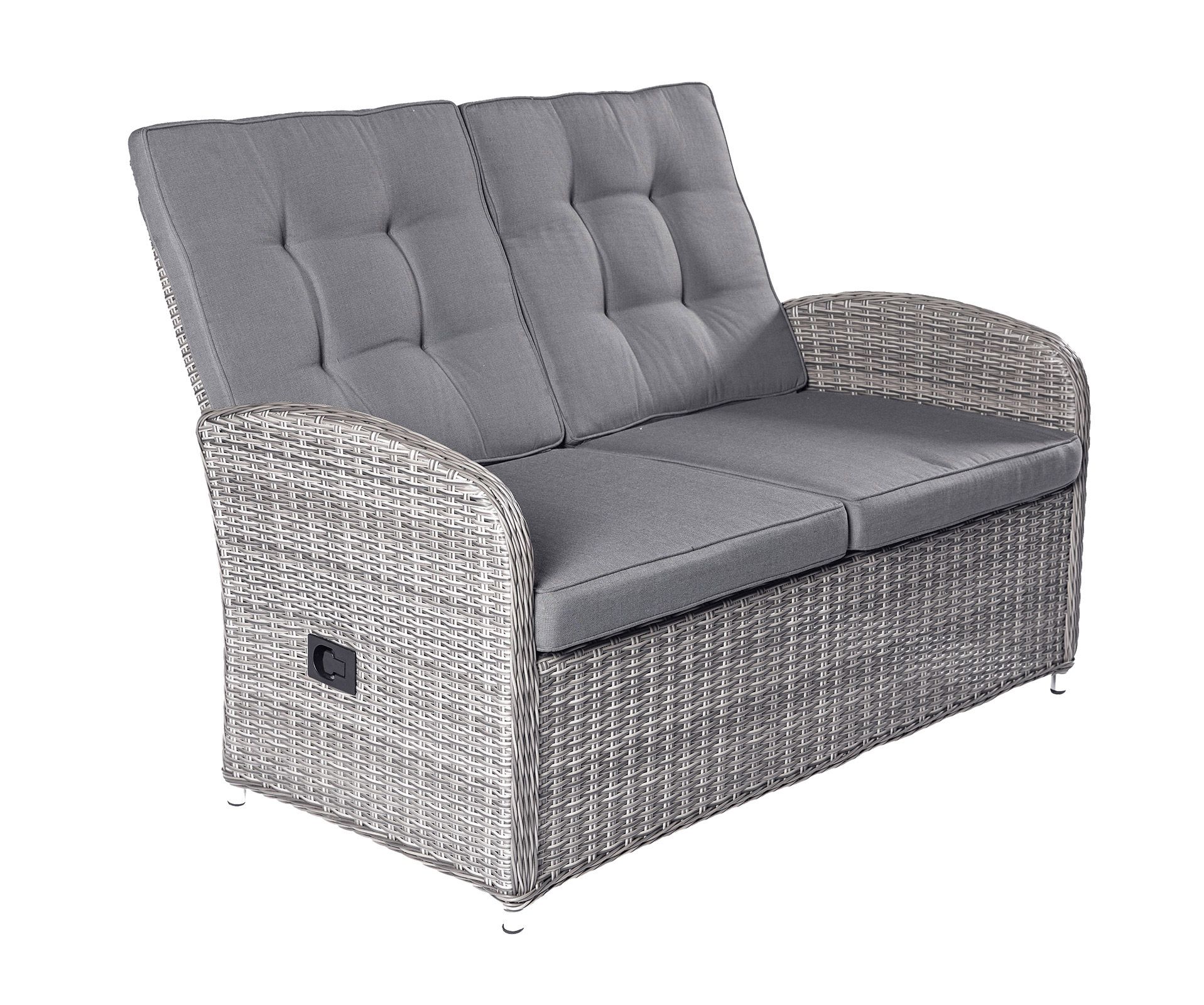 Loungeset Sitzgruppe Loungegarnitur Oklahoma 4tlg. grau-mix Garten