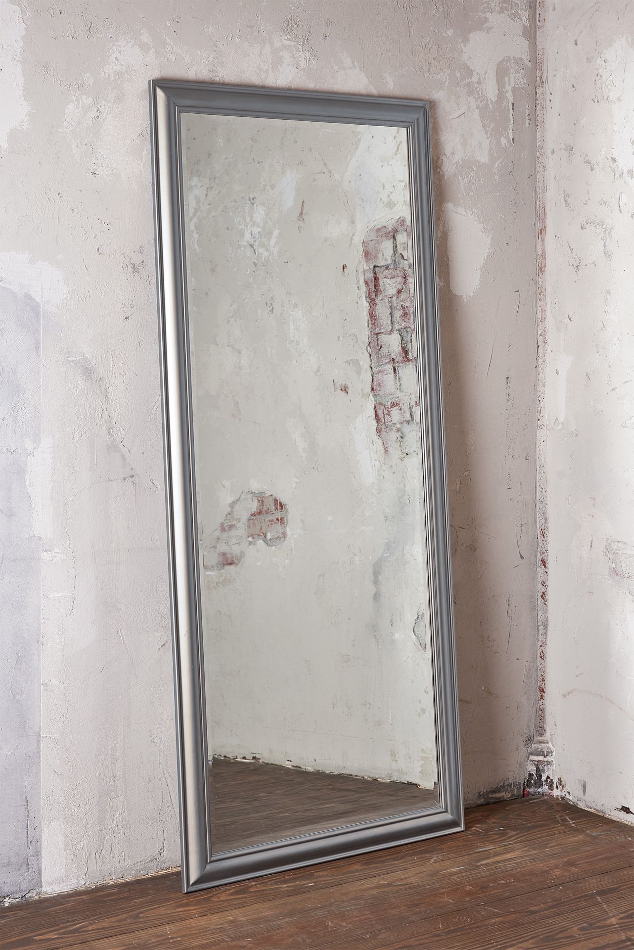 Wandspiegel Schlicht Silber 180x80 cm Landhaus-Stil XL Ganzkörperspiegel