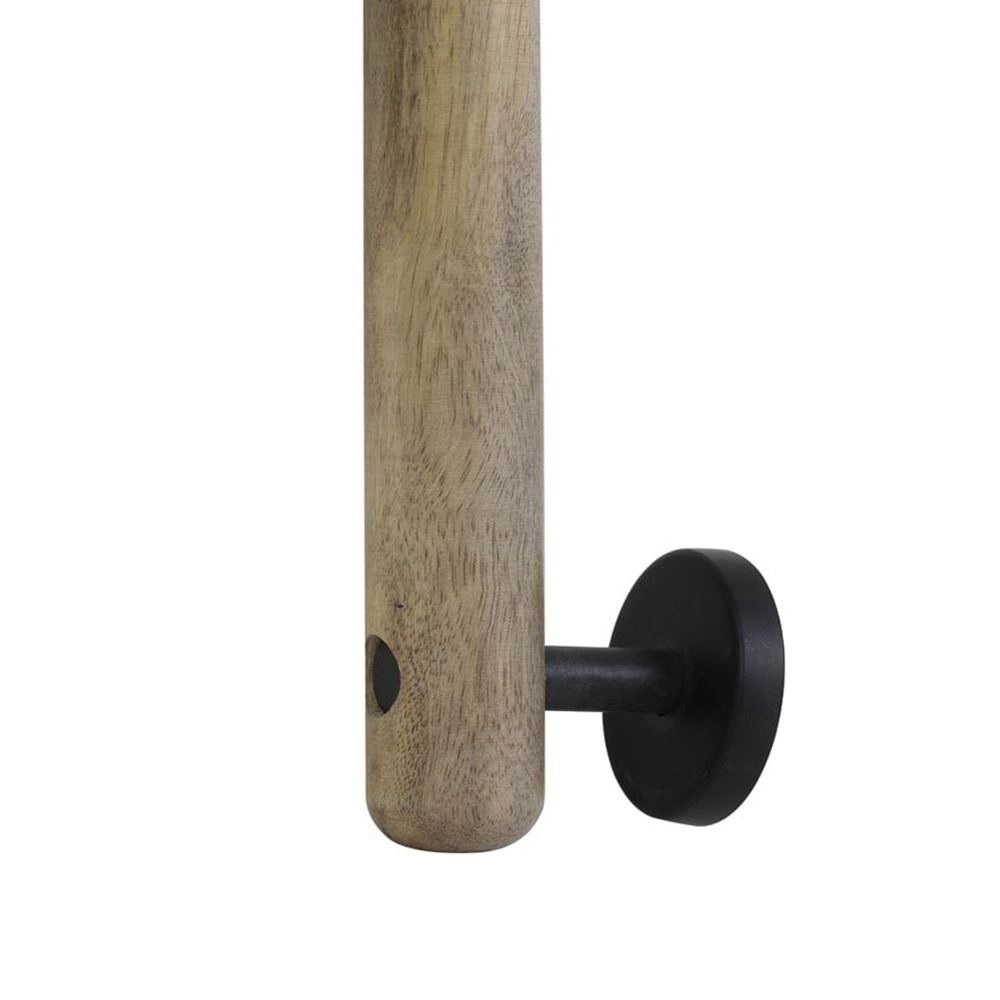Wandleuchte Lampe BANU von Light & Living 120x25x45 cm Holz schwarz