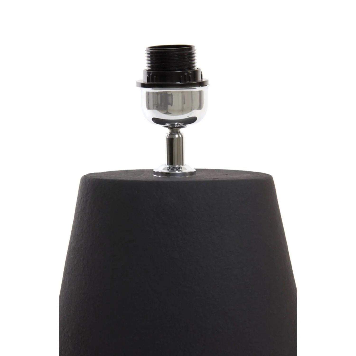 Tischlampe von Light & Living MELLAN Ø30x45cm, Tischleuchte, schwarz-braun, Glas-Metall