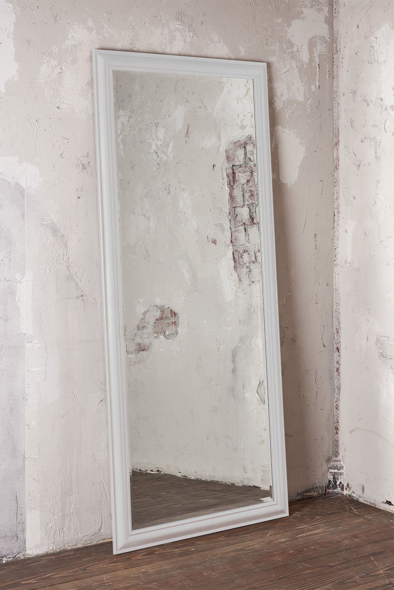 Wandspiegel Schlicht Weiß 180x80 cm Landhaus-Stil XL Ganzkörperspiegel