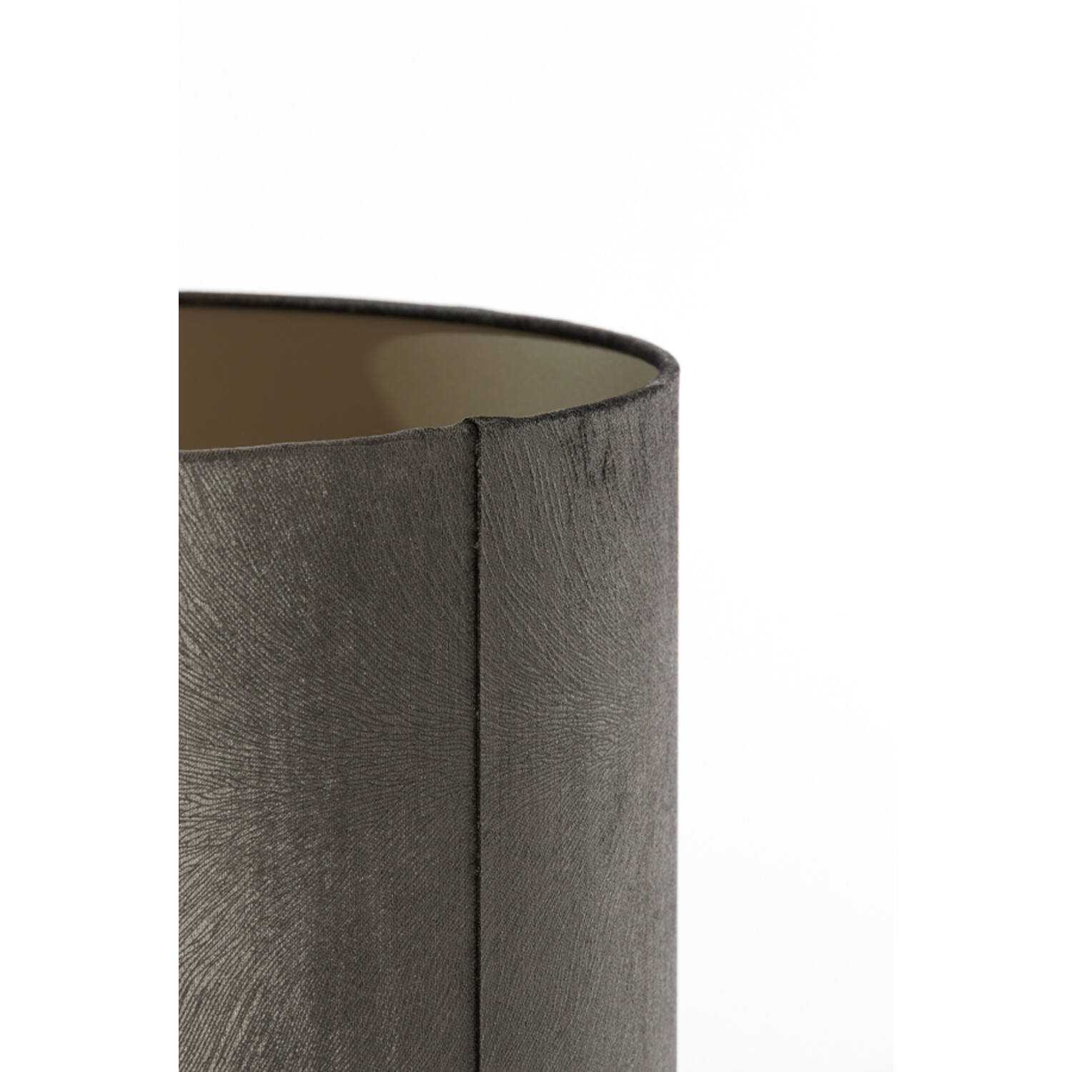 Lampenschirm Zylinder LUBIS von Light & Living Ø50x38 cm Grau
