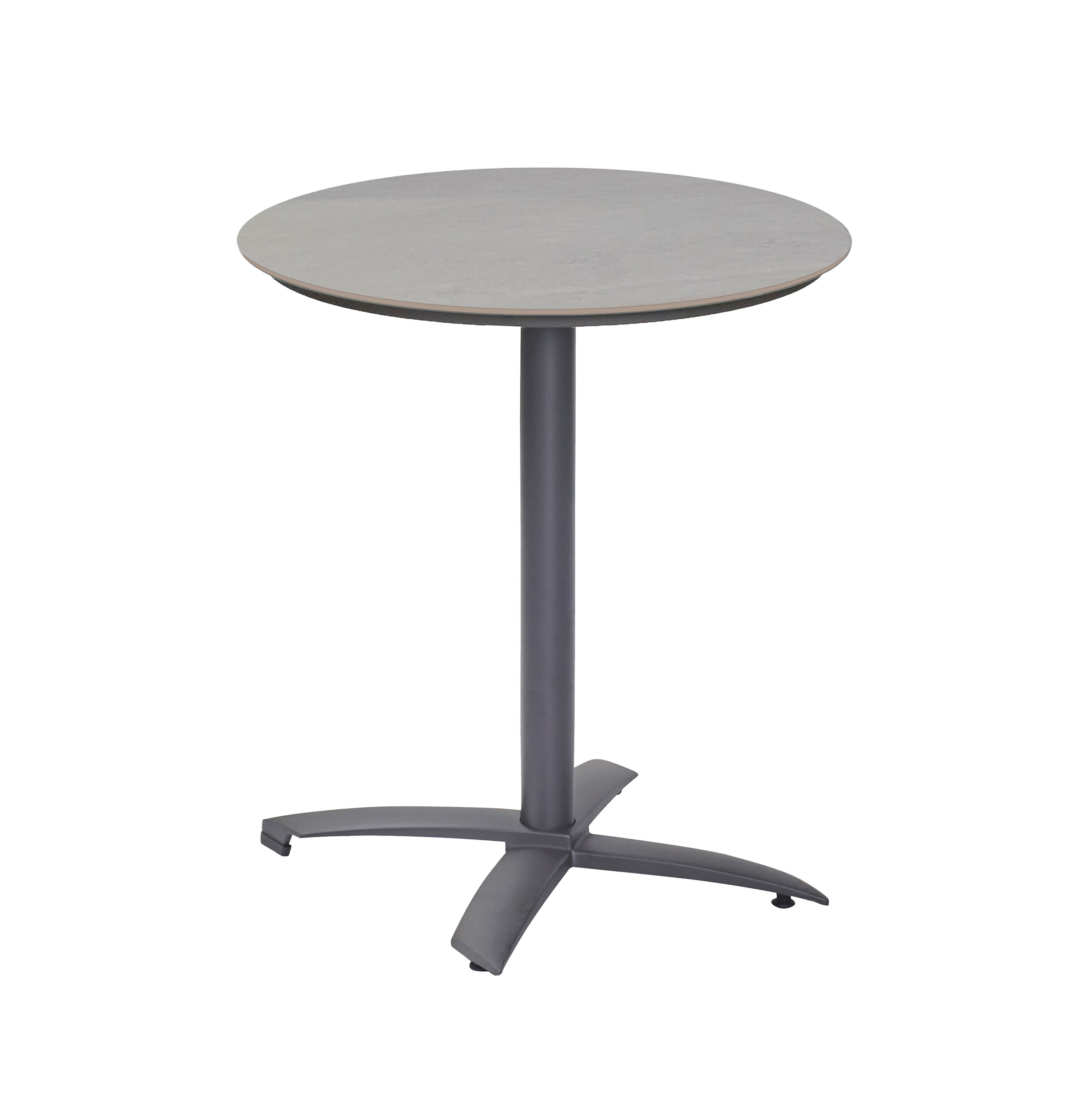 Gartentisch Ohio Balkontisch Bistrotisch klappbar Ø70cm rund anthrazit