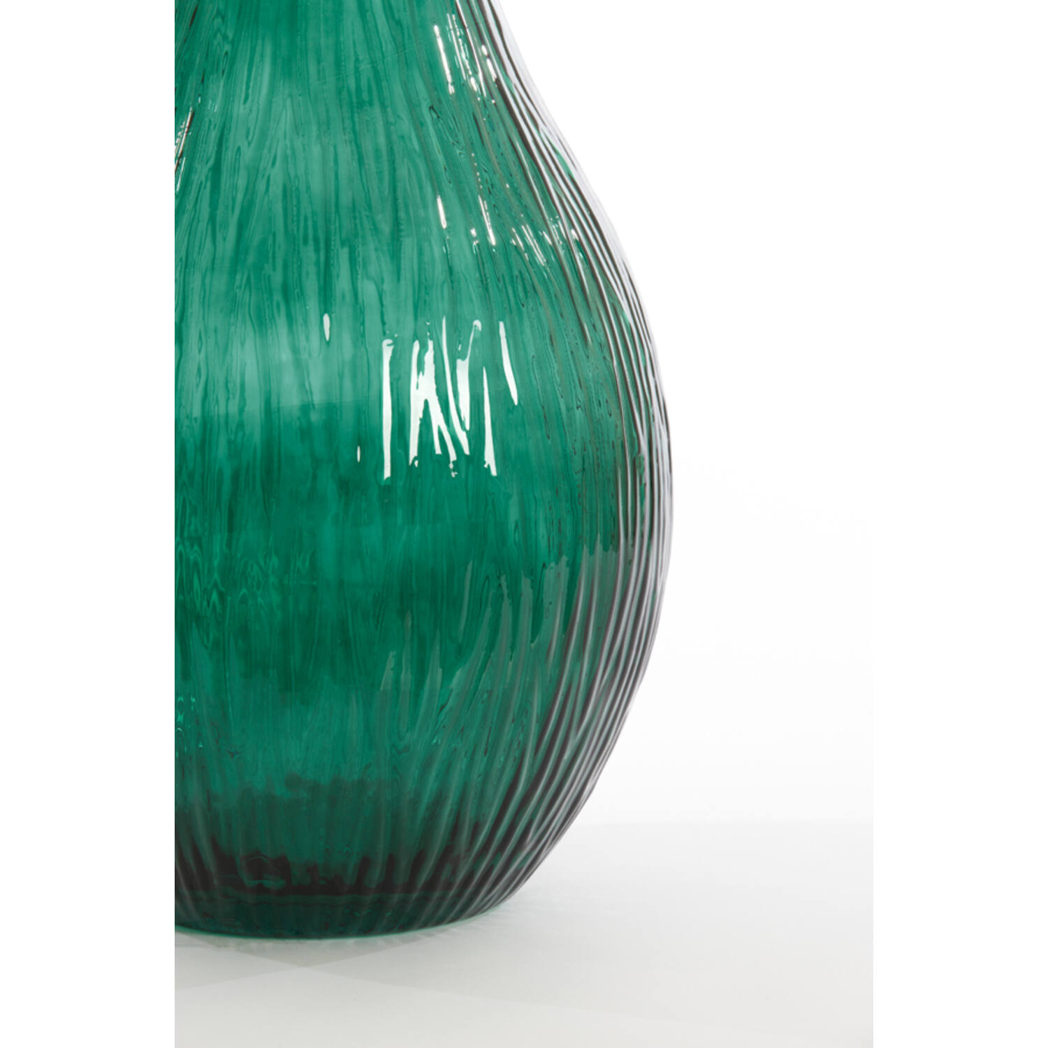 Dekovase Vase JUTHA von Light & Living Blumenvase Bodenvase Ø34x75 cm Dunkelgrün